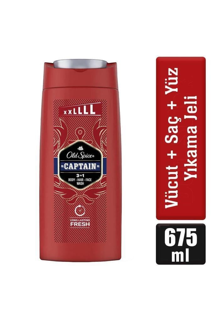 Old Spice Captain 3 In1 Duş Jeli+Şampuan 675 ml