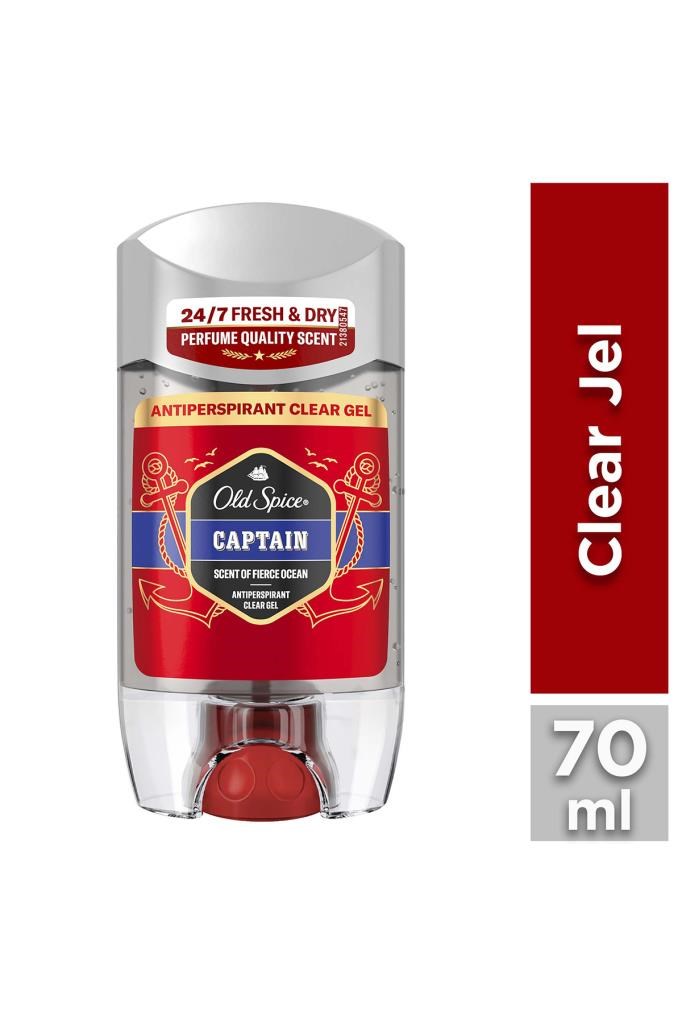 Old Spice Captain Terlemeyi Önleyici Şeffaf Jel 70 ml
