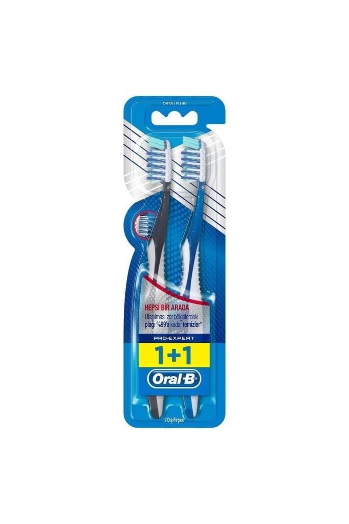 Oral-B Pro Expert 1+1 Orta-40 2li Diş Fırçası