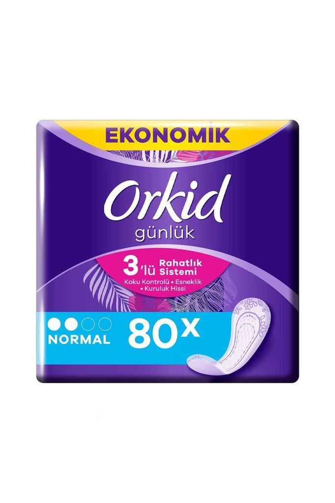 Orkid Normal Günlük Korma Rahatlık 80 Adet Hijyenik Ped 