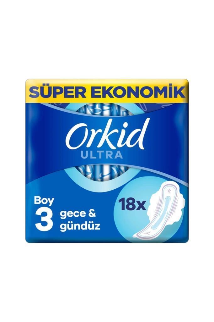 Orkid Ultra Extra Koruma Gece&Gündüz 18 Adet Hijyenik Ped 