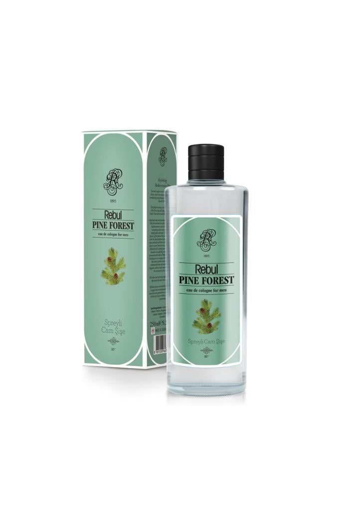 Rebul Pine Forest EDC 250 ml Kolonya Cam Şişe
