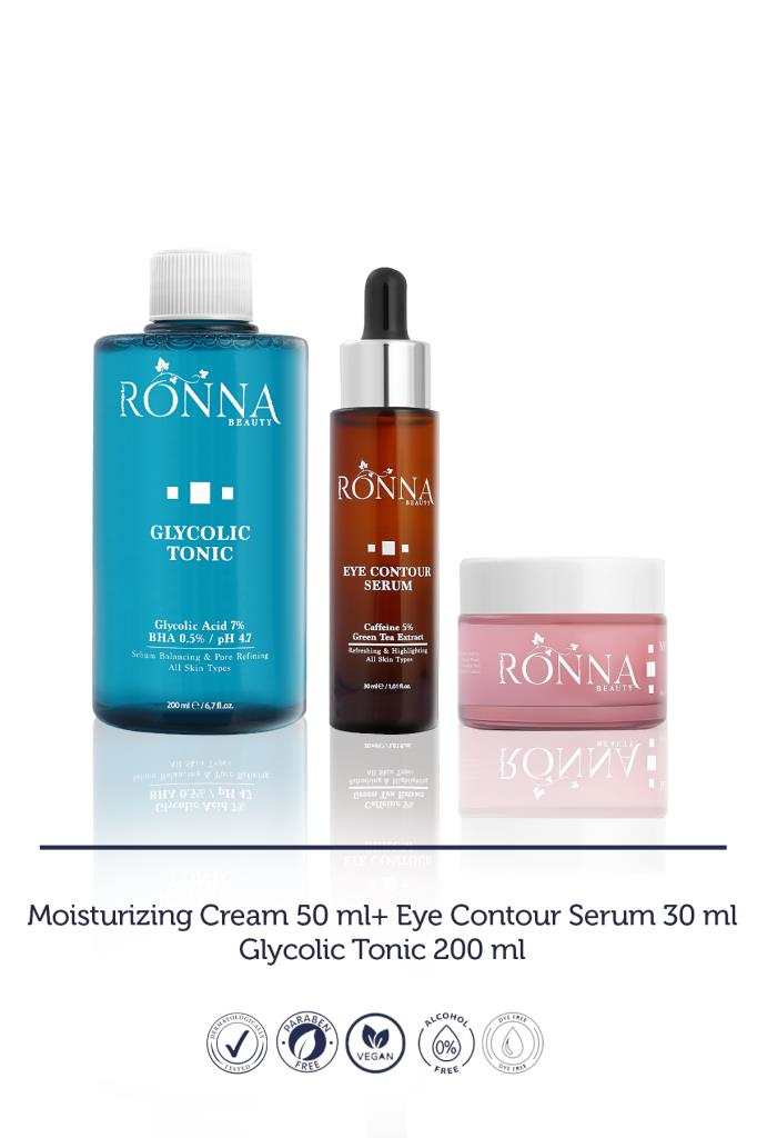 Ronna Beauty Dolgun Göz Altı Ve Cilt Sıkılaştırıcı Bakım Seti 