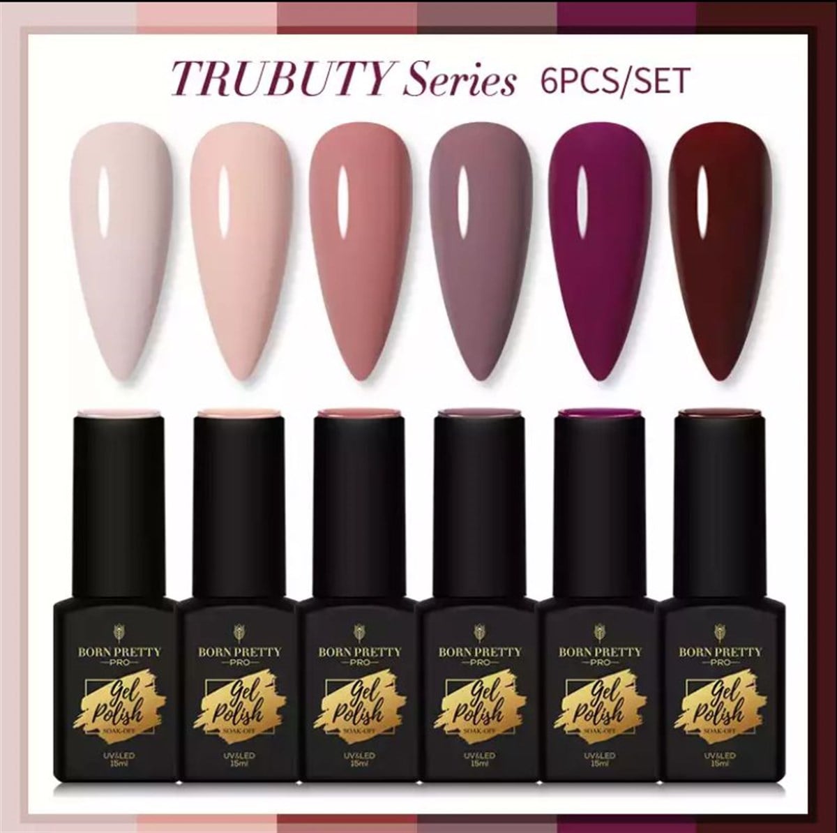 BORN PRETTY PRO 6 'LI KALICI OJE SETİ 6-6