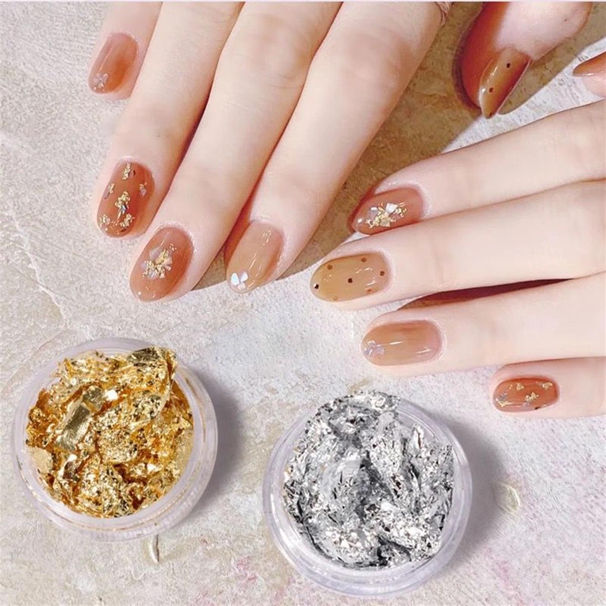 ELLEA NAİL 120'Lİ GOLD & SILVER PAMUK FOLYO SETİ