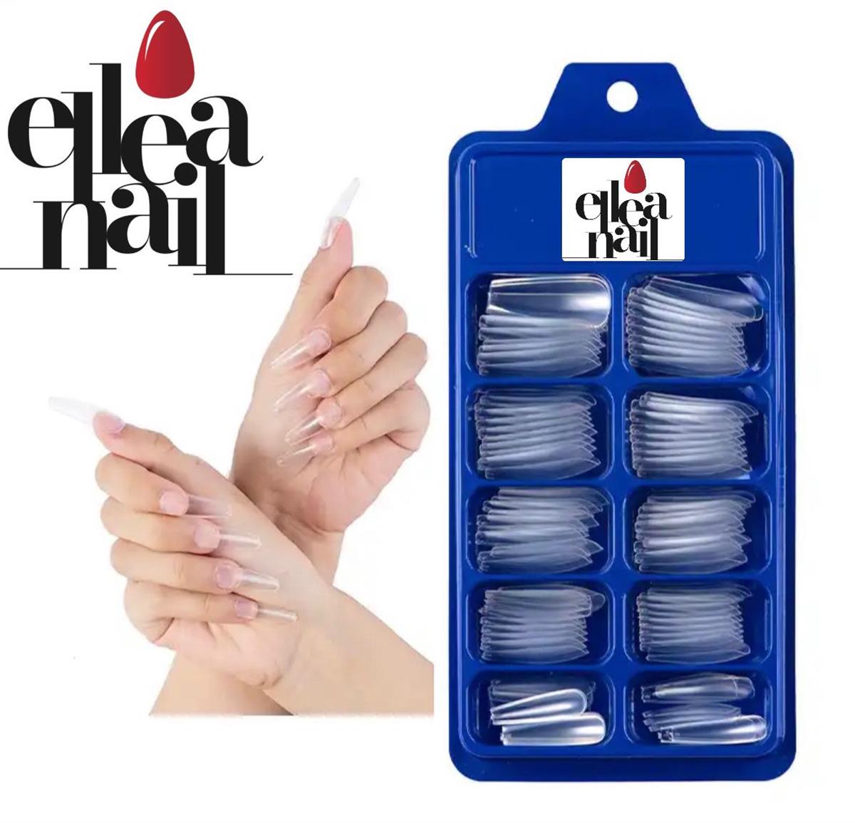 ELLEA NAİL BALERIN TAKMA TIRNAK 100'LÜ ŞEFFAF RENK