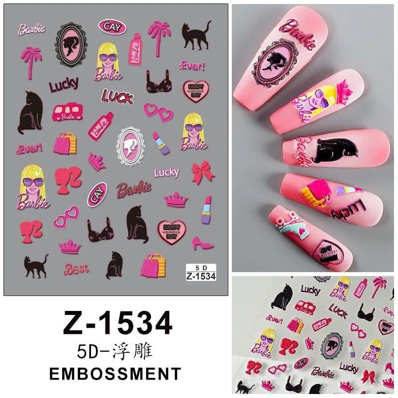 ELLEA NAIL BARBIE STICKER 3263