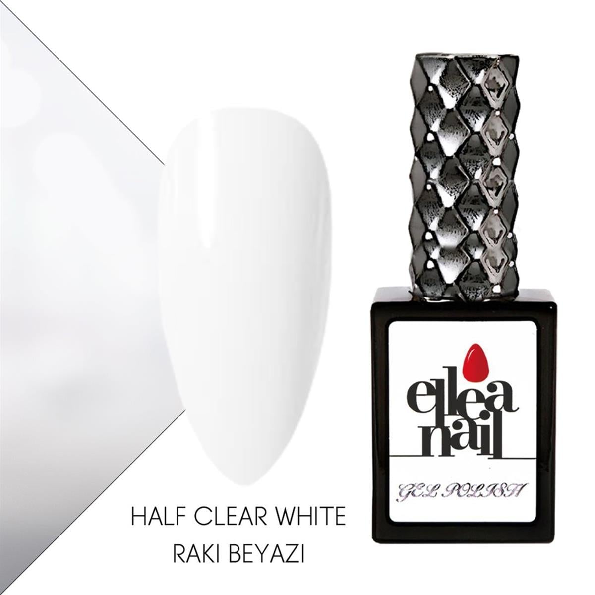 ELLEA NAİL KALICI OJE HALF CLEAR WHITE RAKI BEYAZI