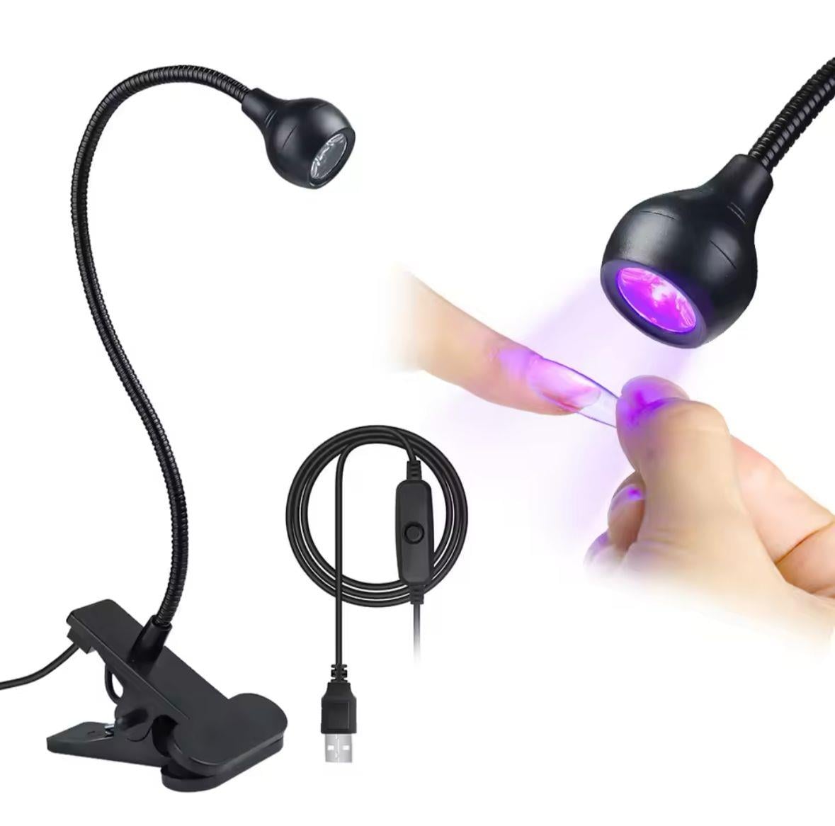 ELLEA NAİL MASAYA SABİTLEMELİ UV LED KURUTUCU AKROBAT LAMBA SİYAH