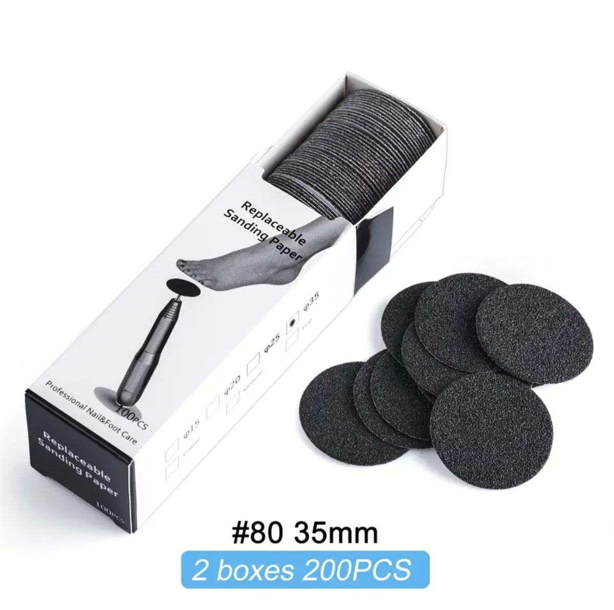 ELLEA NAİL PODODİSK YEDEK ZIMPARA LARGE 35 MM 200 ADET 80 GRİT