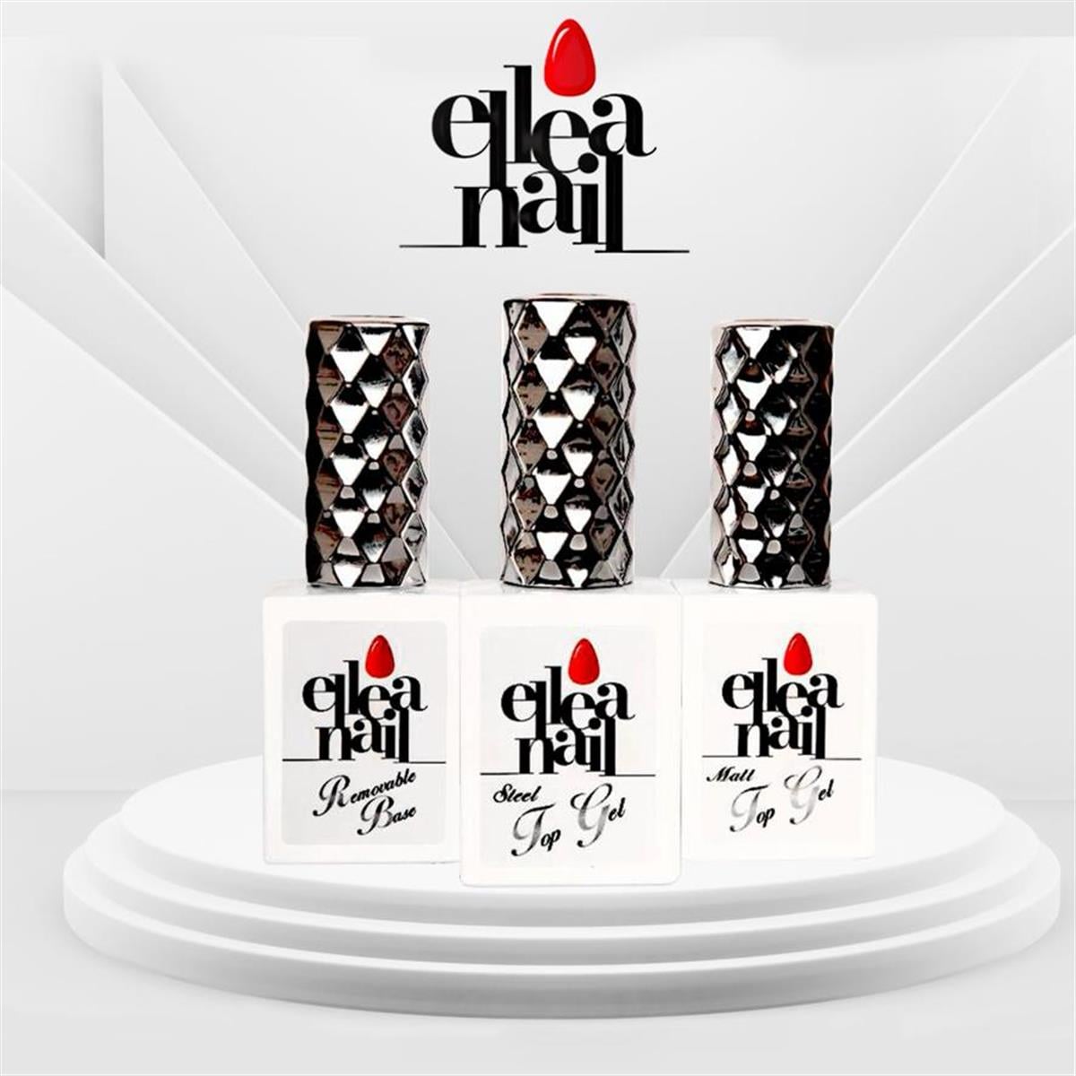 ELLEA NAİL REMOVABLE BASE GEL STEEL TOP GEL VE MATT TOP GEL SETİ 