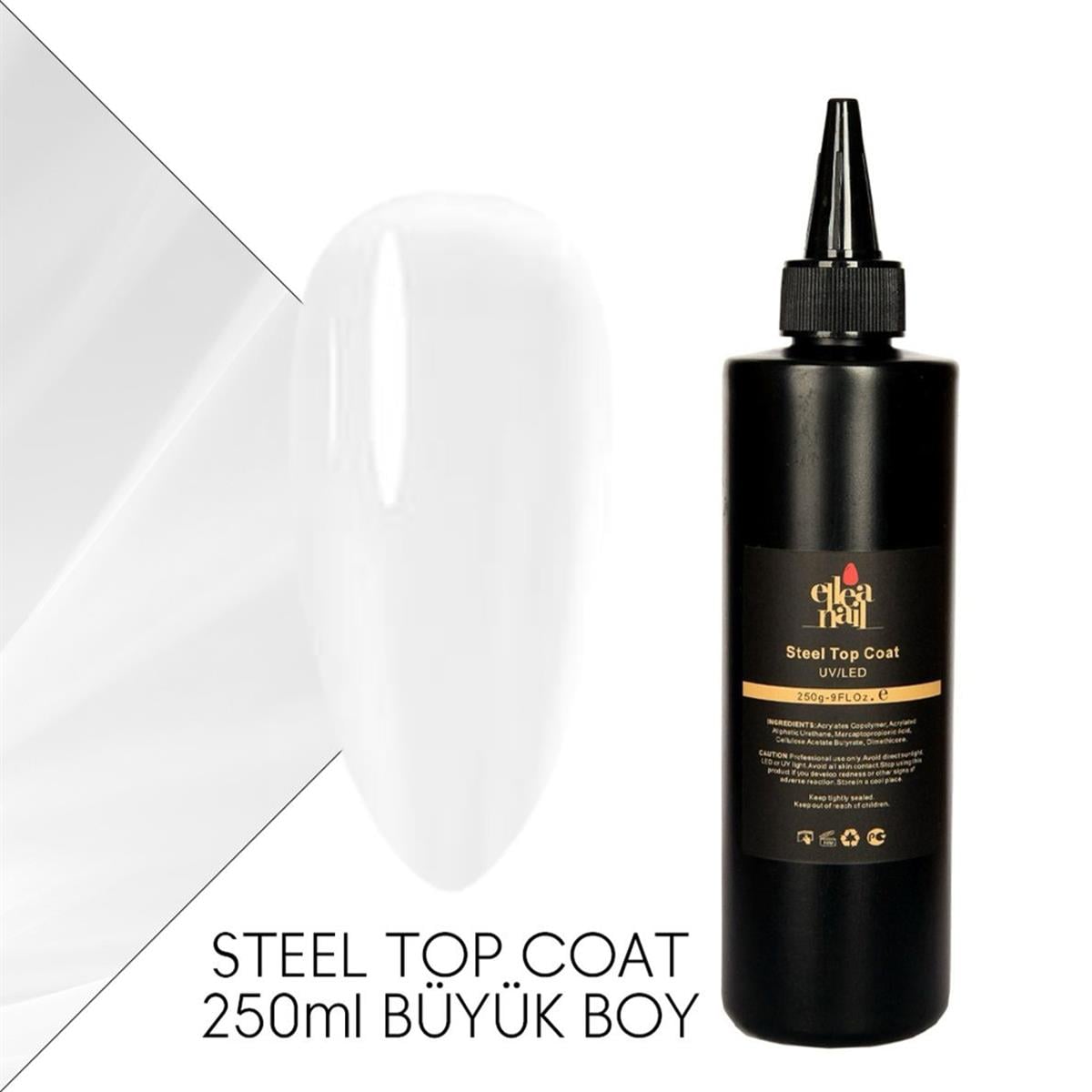 ELLEA NAİL STEEL TOP COAT 250 ML 