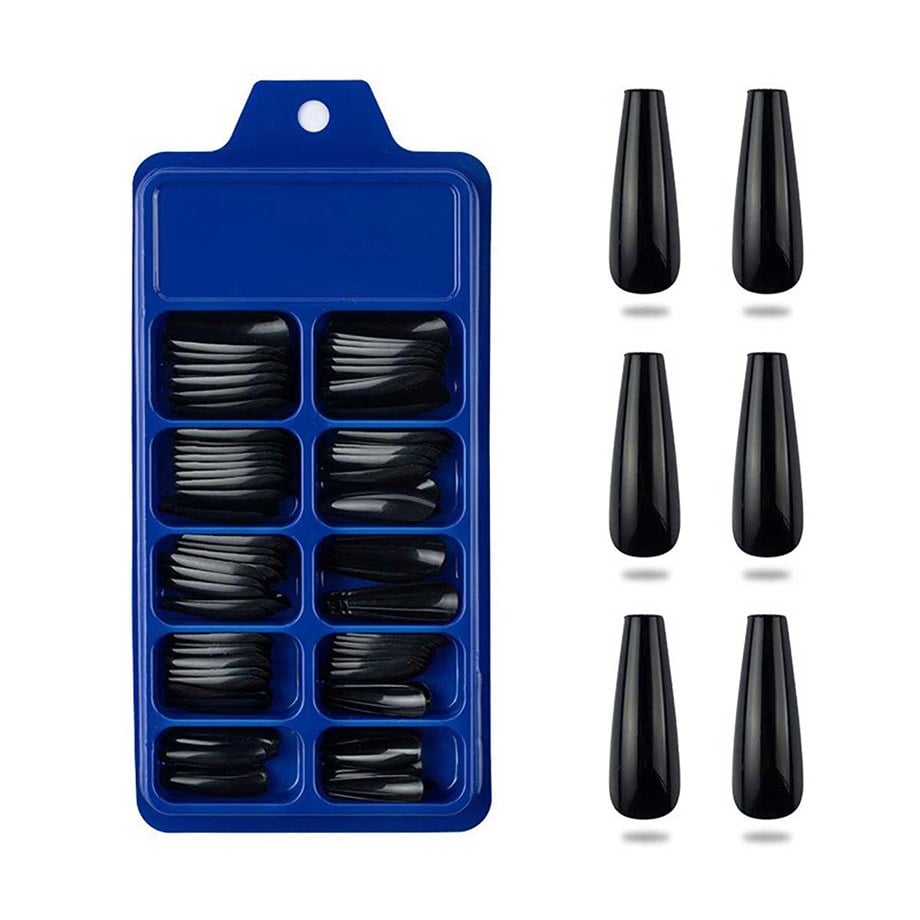 ELLEA NAIL TAKMA TIRNAK SİYAH 100 ADET