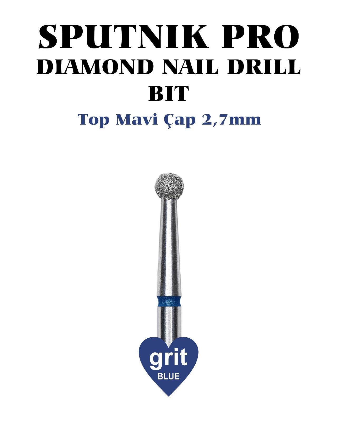 Elmas Top Freze Mavi Çap 2,7mm