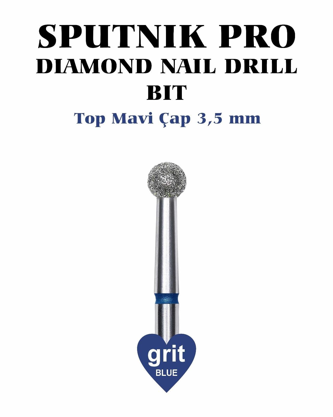 Elmas Top Freze Mavi Çap 3,5mm