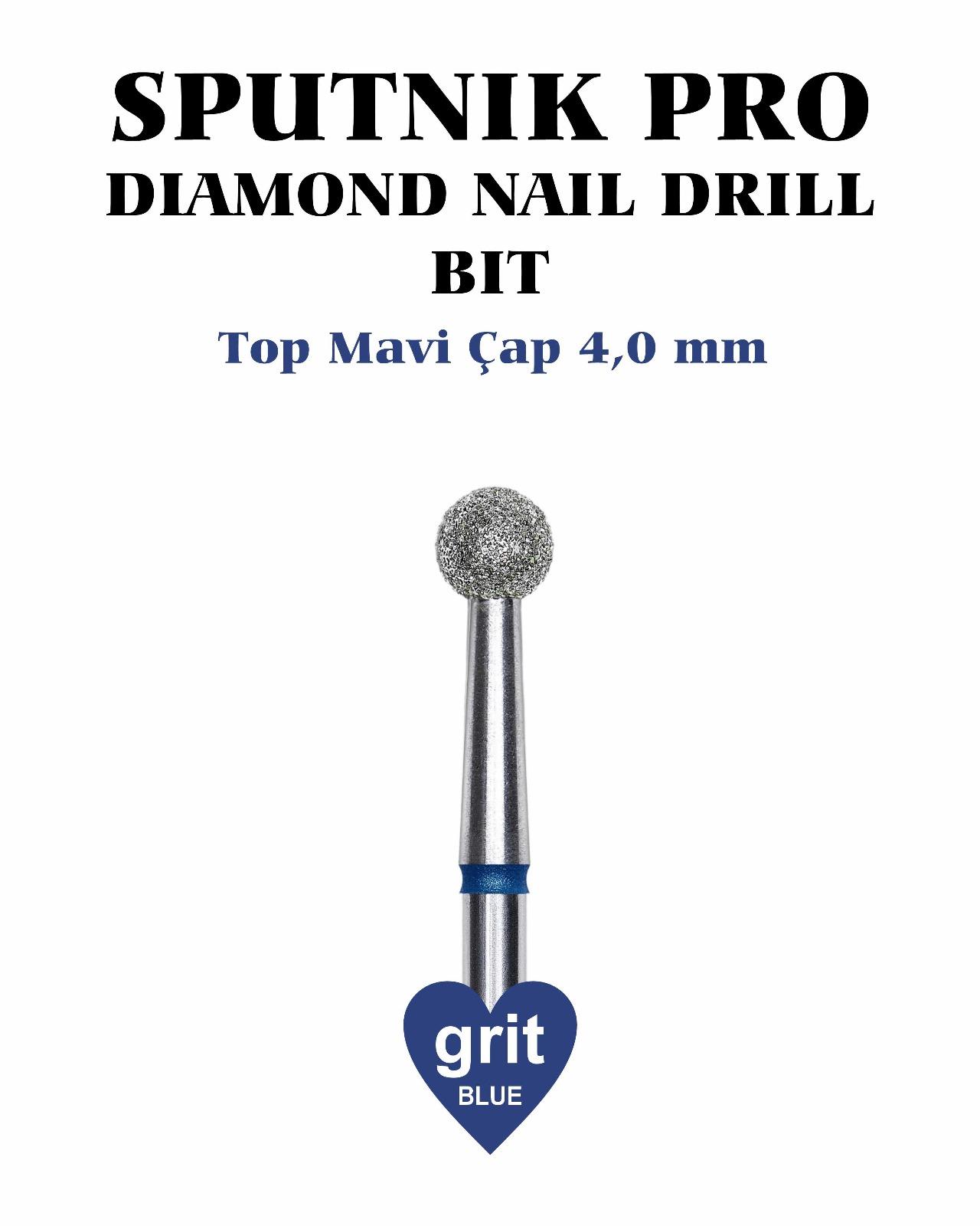Elmas Top Freze Mavi Çap 4,0mm