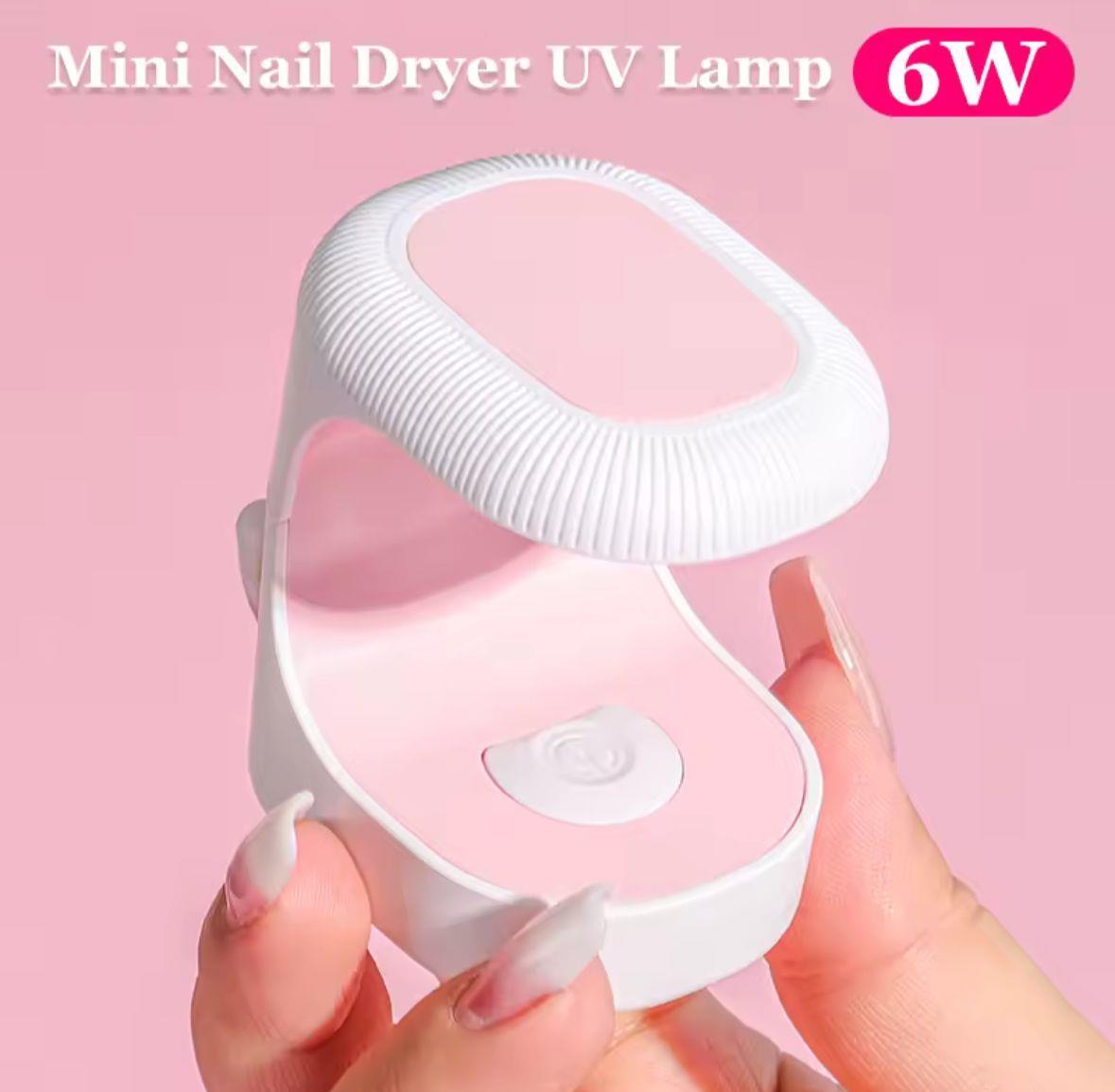 MİNİ UV LAMBA 6 W MAX KALICI OJE JEL TIRNAK NAİL ART SÜSLEME