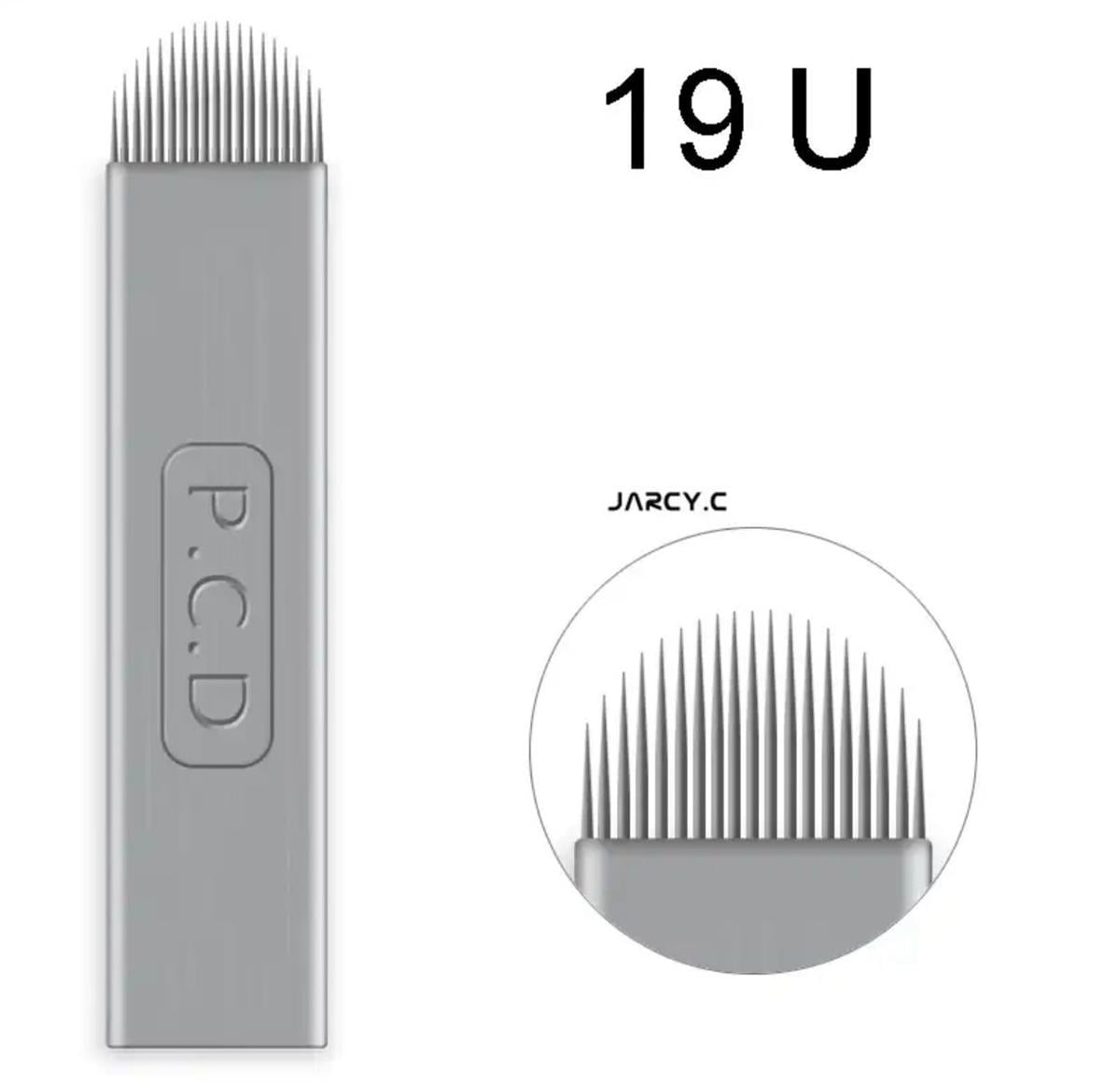 P.C.D 19 U BLADE GÜMÜŞ MİCROBLADİNG İĞNESİ 10 ADET 