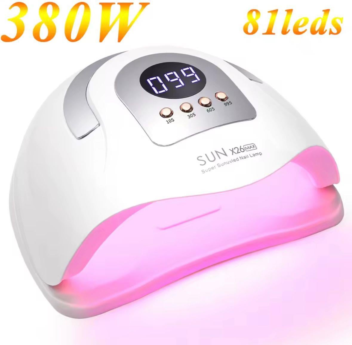 SUN X26 MAX 380 WATT 81 LED PROTEZ TIRNAK JEL TIRNAK KALICI OJE KURUTUCU MAKİNE