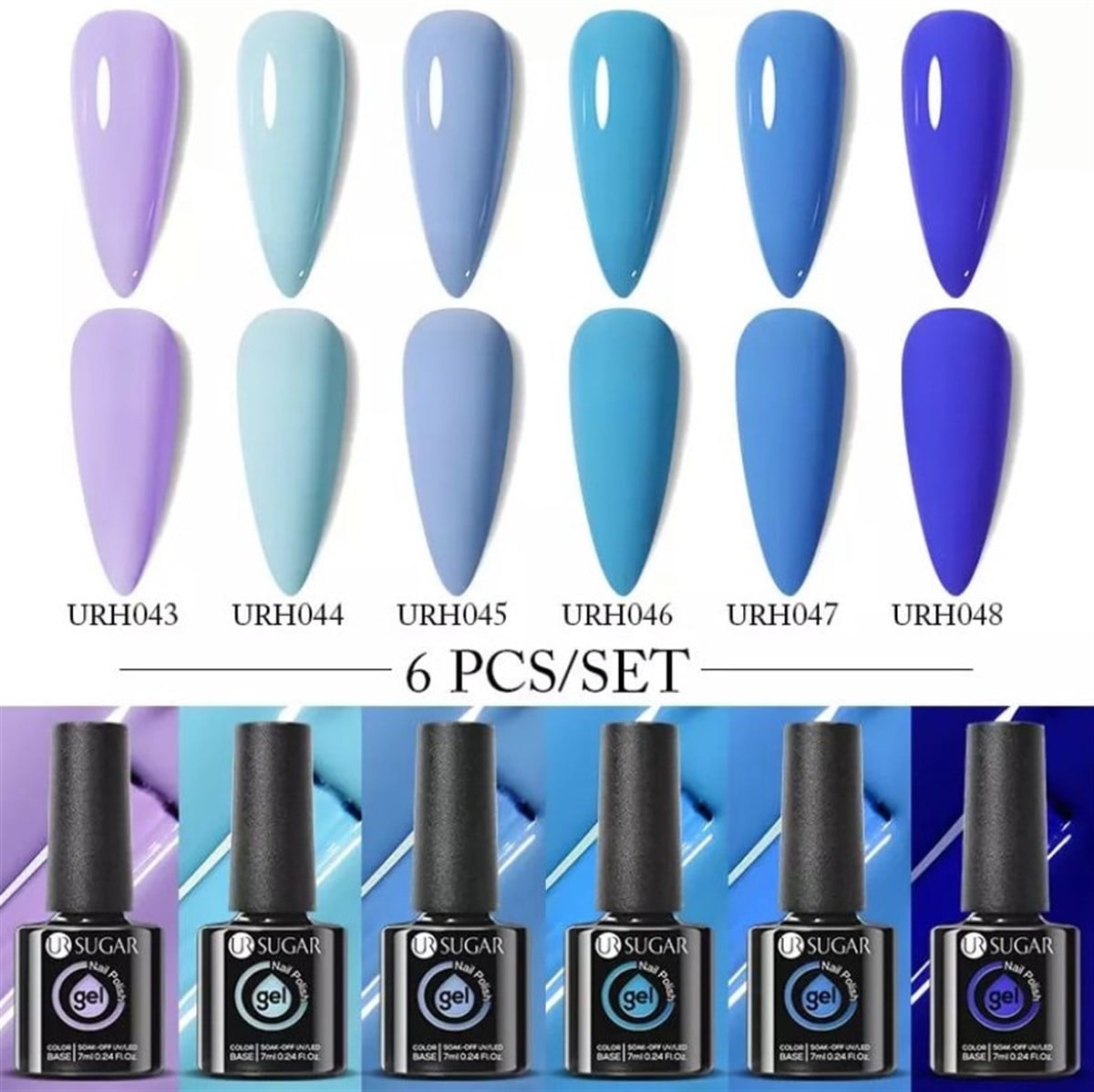 UR SUGAR 6LI KALICI OJE SETİ 028