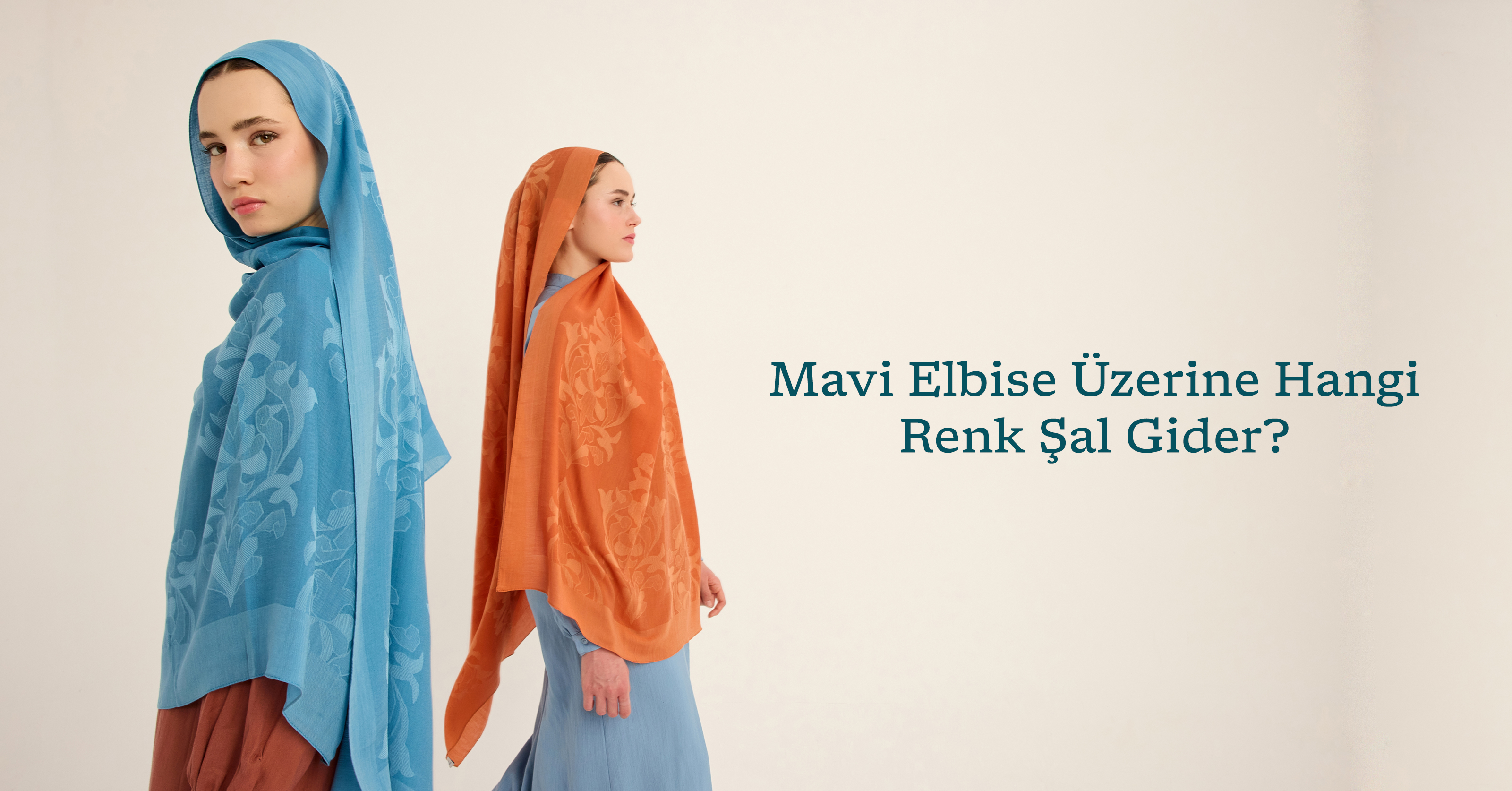 Mavi Elbise Üzerine Hangi Renk Şal Gider ?