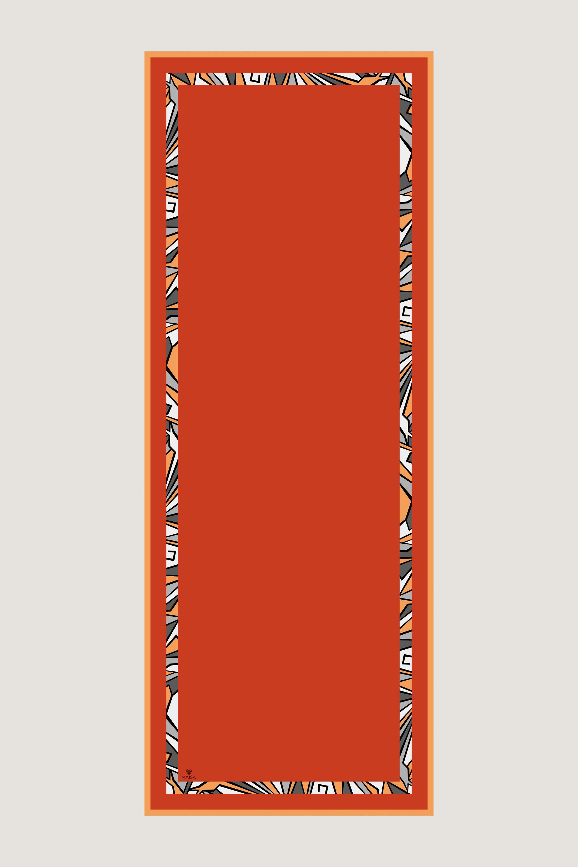 ADEN PAMUK İPEK ŞAL 70*190 CM - TURUNCU