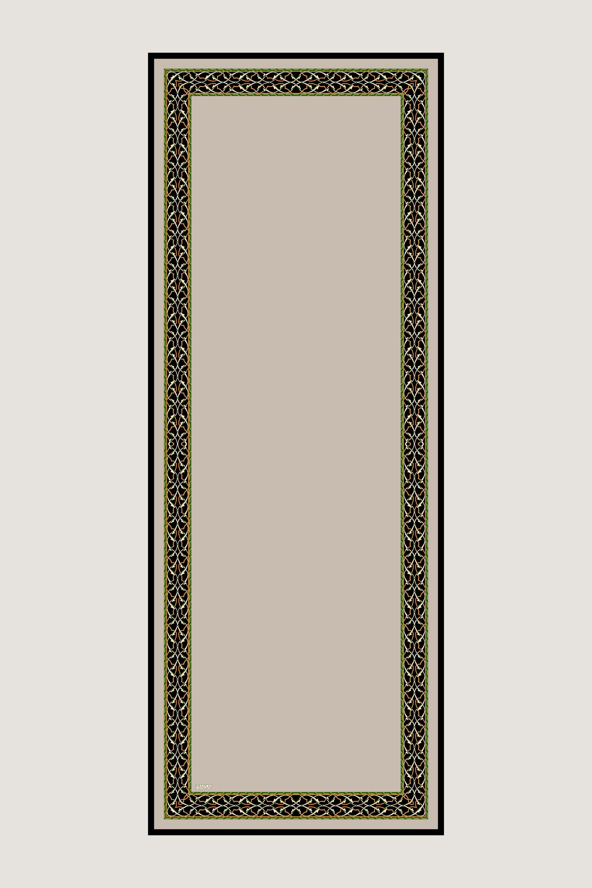 AHENK KREP İPEK ŞAL 70*190 CM - BEJ