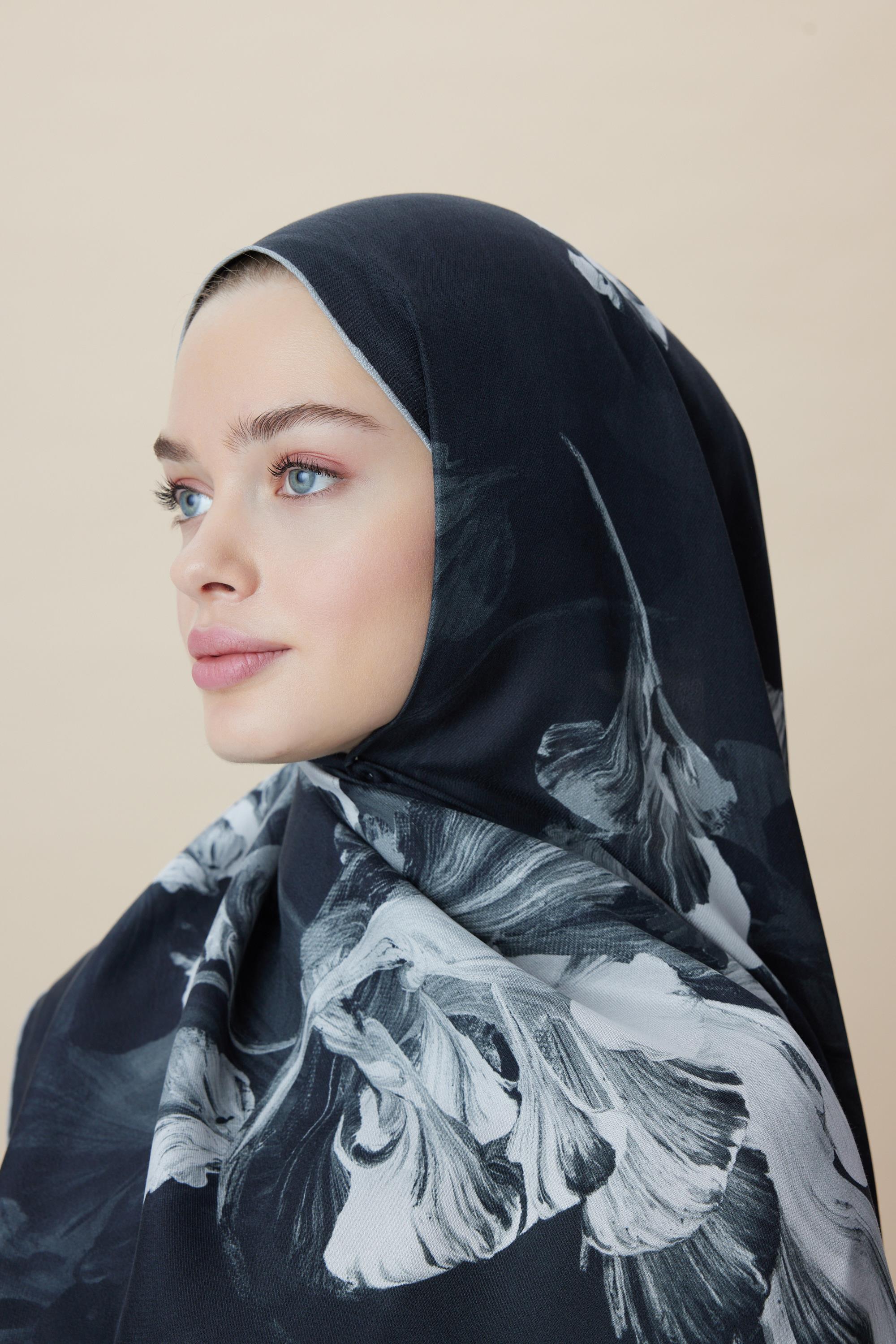 AKVA PAMUK İPEK ŞAL 70*190 CM - ANTRASİT