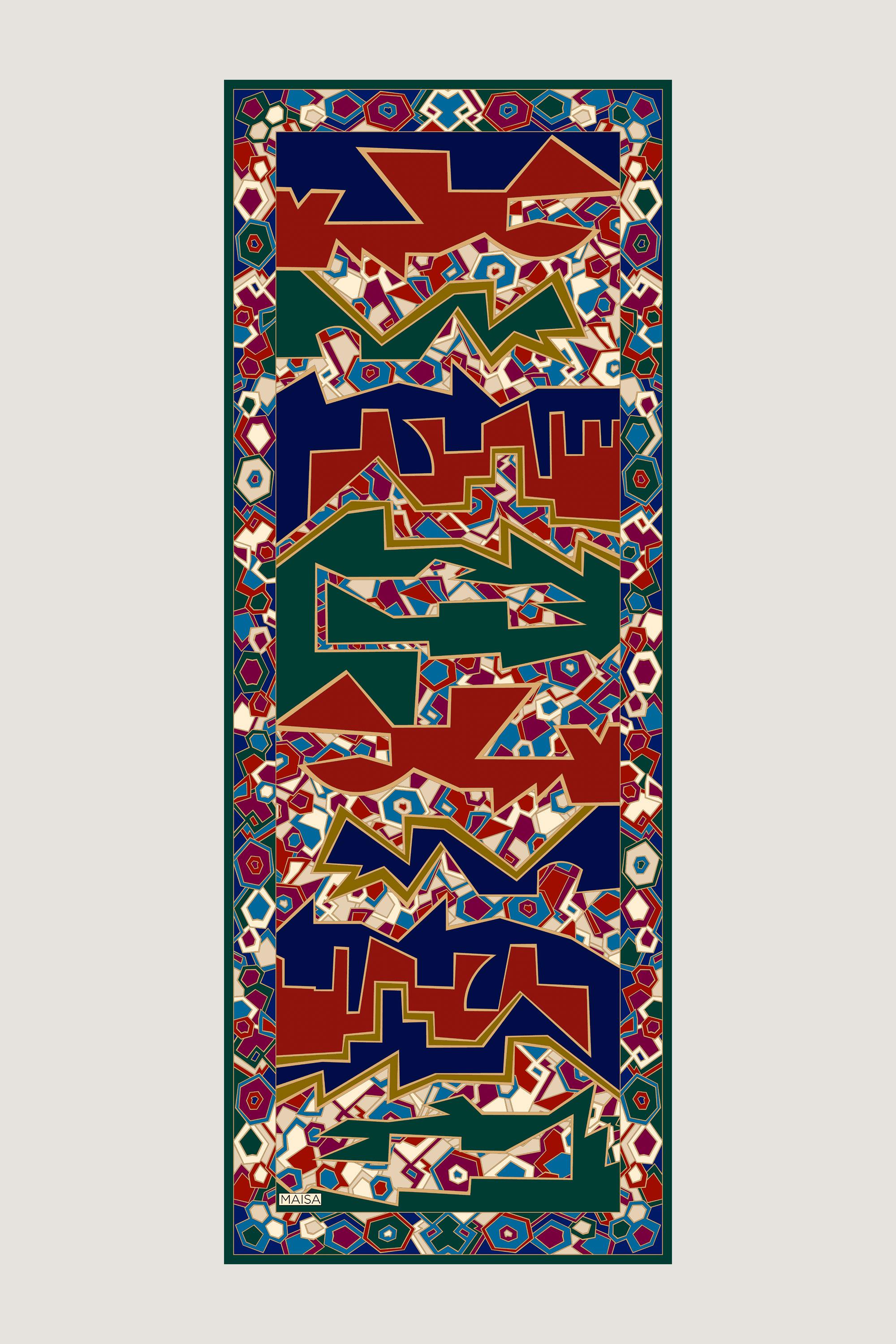 ALEV FLOŞ VİSKON ŞAL 70*190 CM - YEŞİL