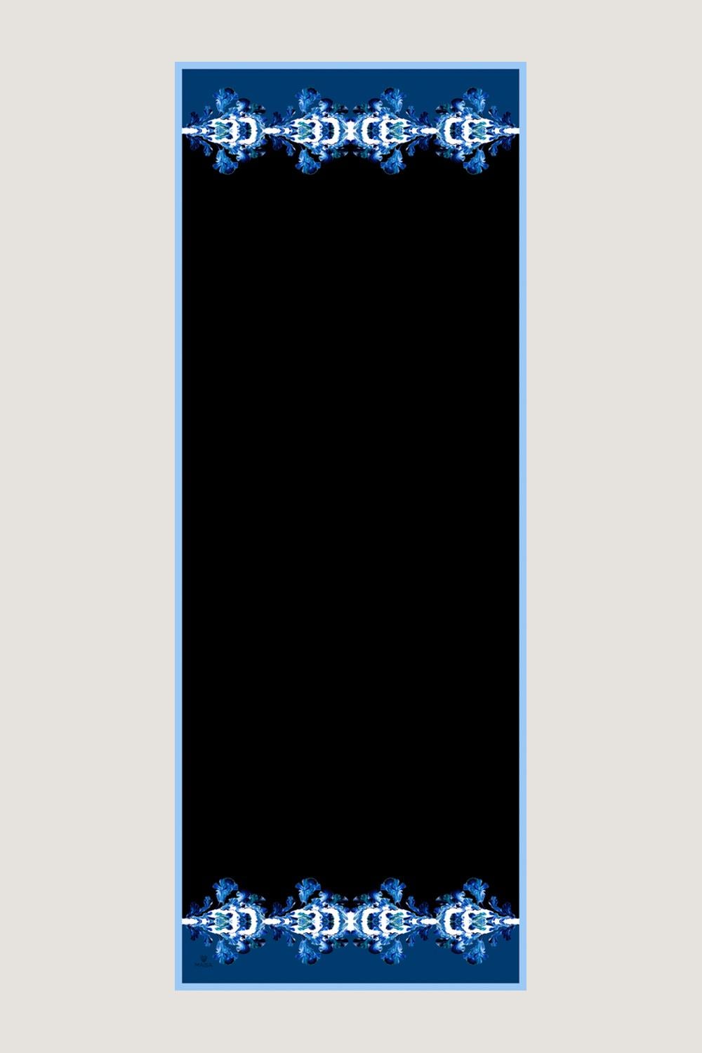 AREN KREP İPEK ŞAL 70*190 CM - LACİVERT