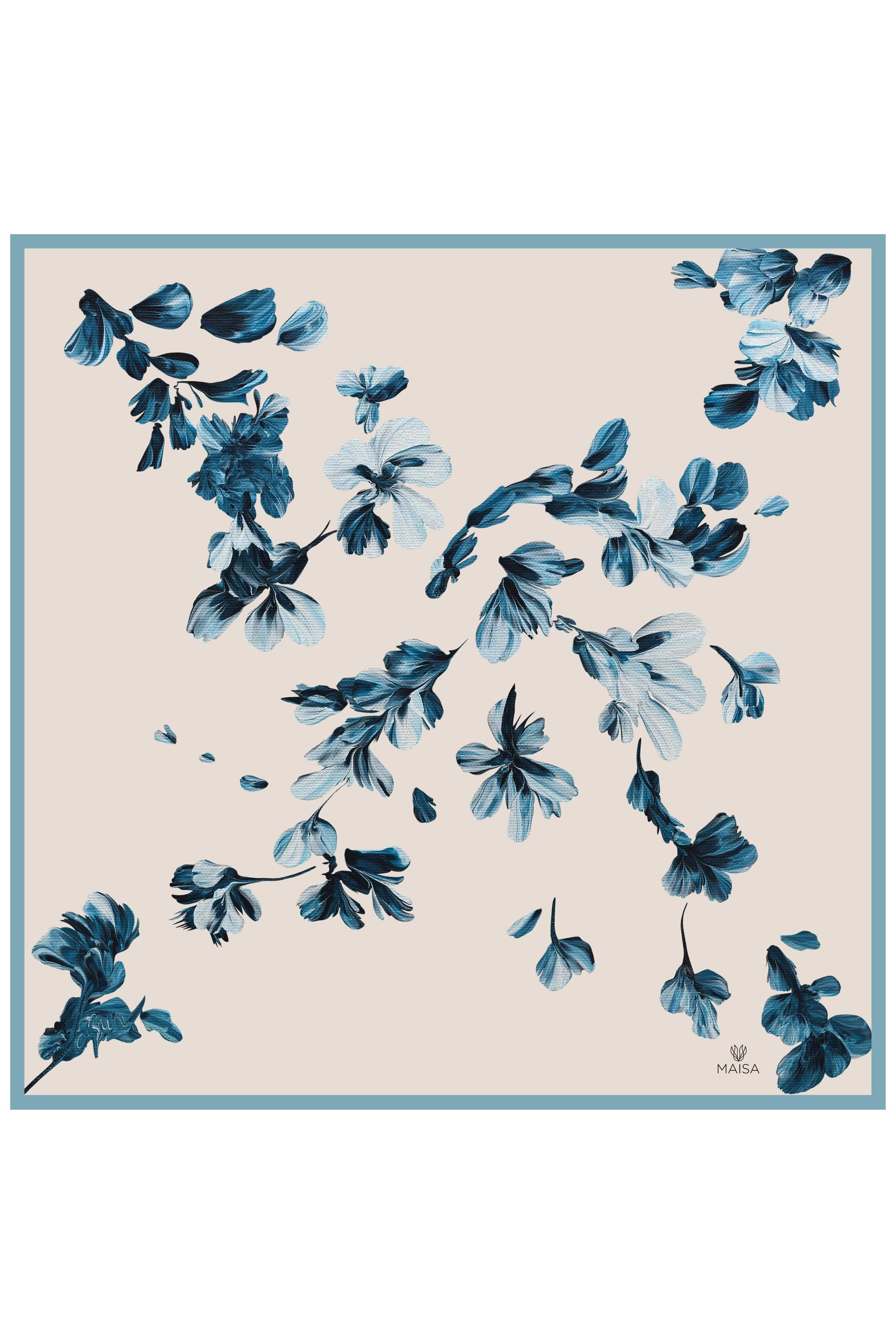 ASEL TİVİL İPEK EŞARP 90*90 - BEJ