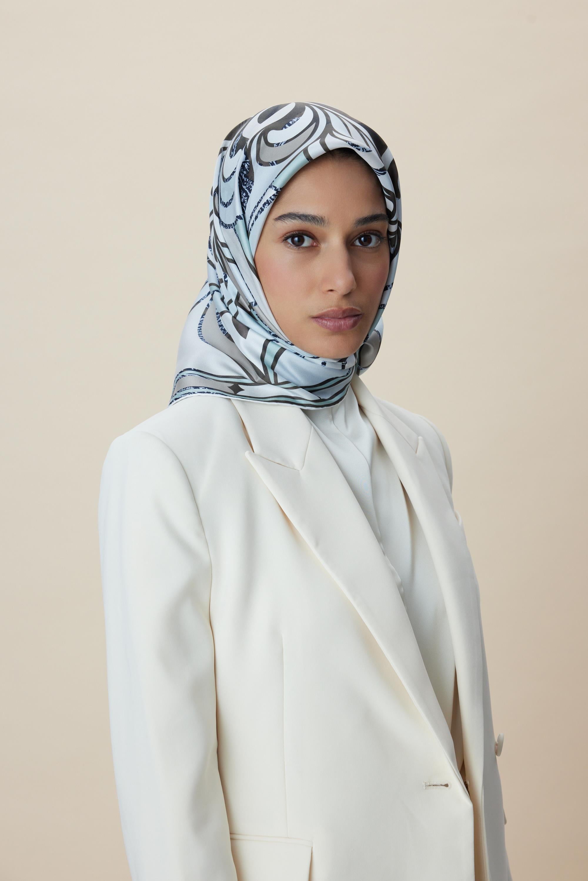 ATOL TİVİL İPEK EŞARP 90*90 CM - MİNT YEŞİLİ