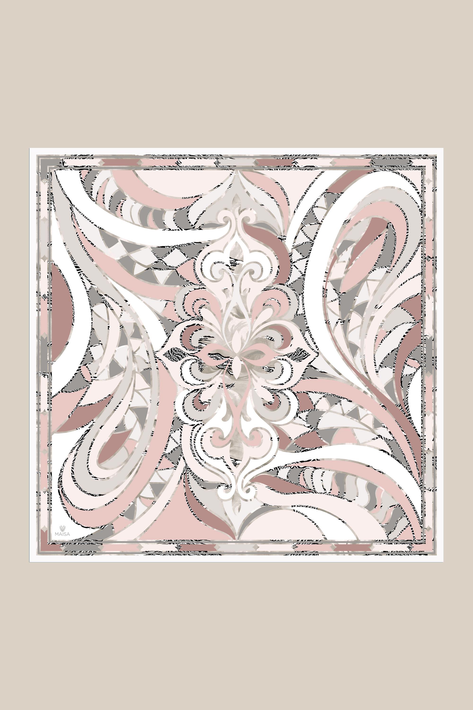 ATOL TİVİL İPEK EŞARP 90*90 CM - PUDRA PEMBE