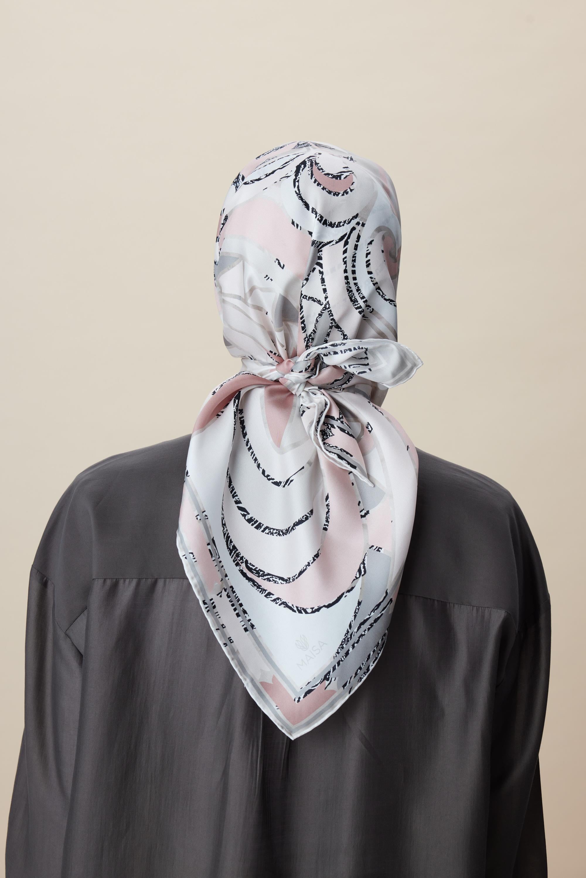 ATOL TİVİL İPEK EŞARP 90*90 CM - PUDRA PEMBE
