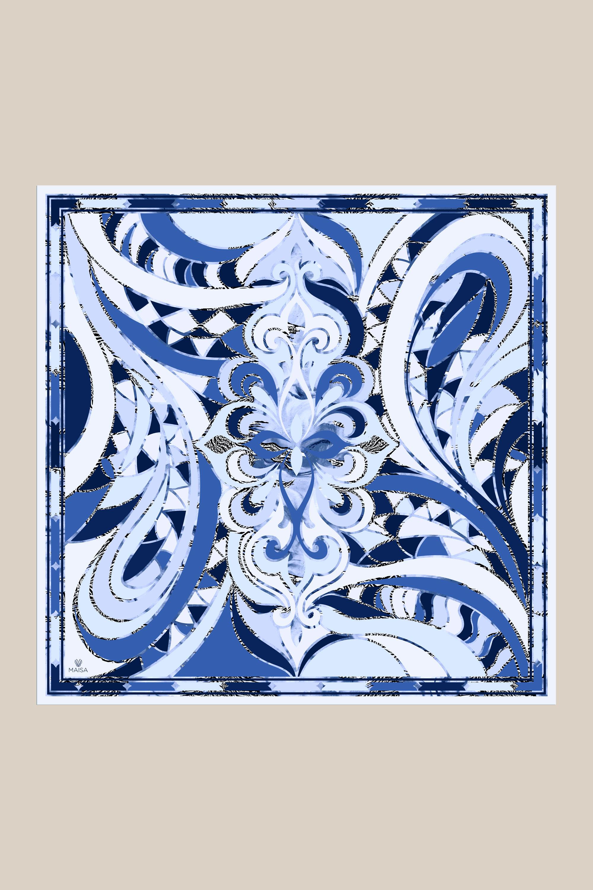 ATOL TİVİL İPEK EŞARP 90*90 CM - SAKS