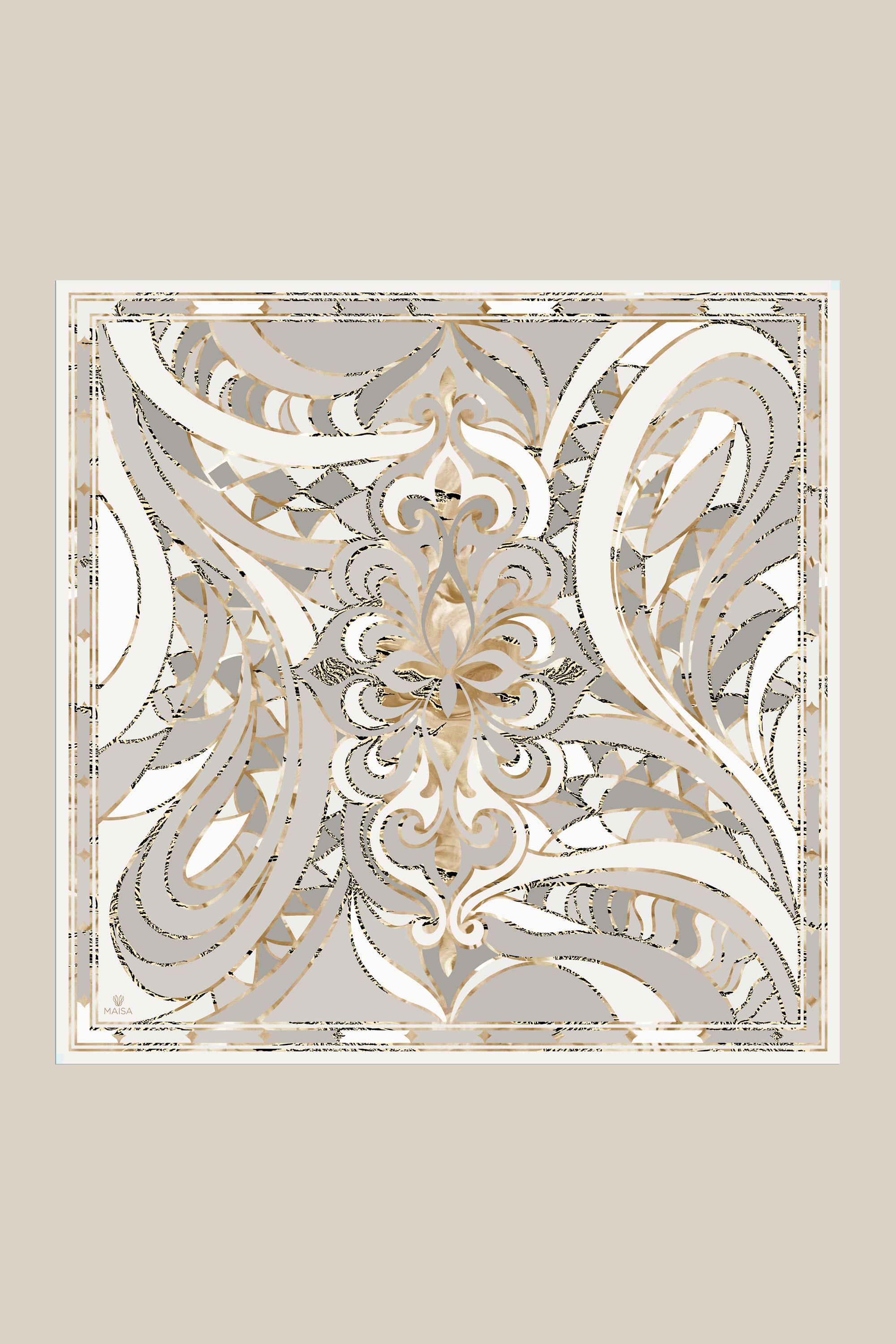 ATOL TİVİL İPEK EŞARP 90*90 CM - TAŞ