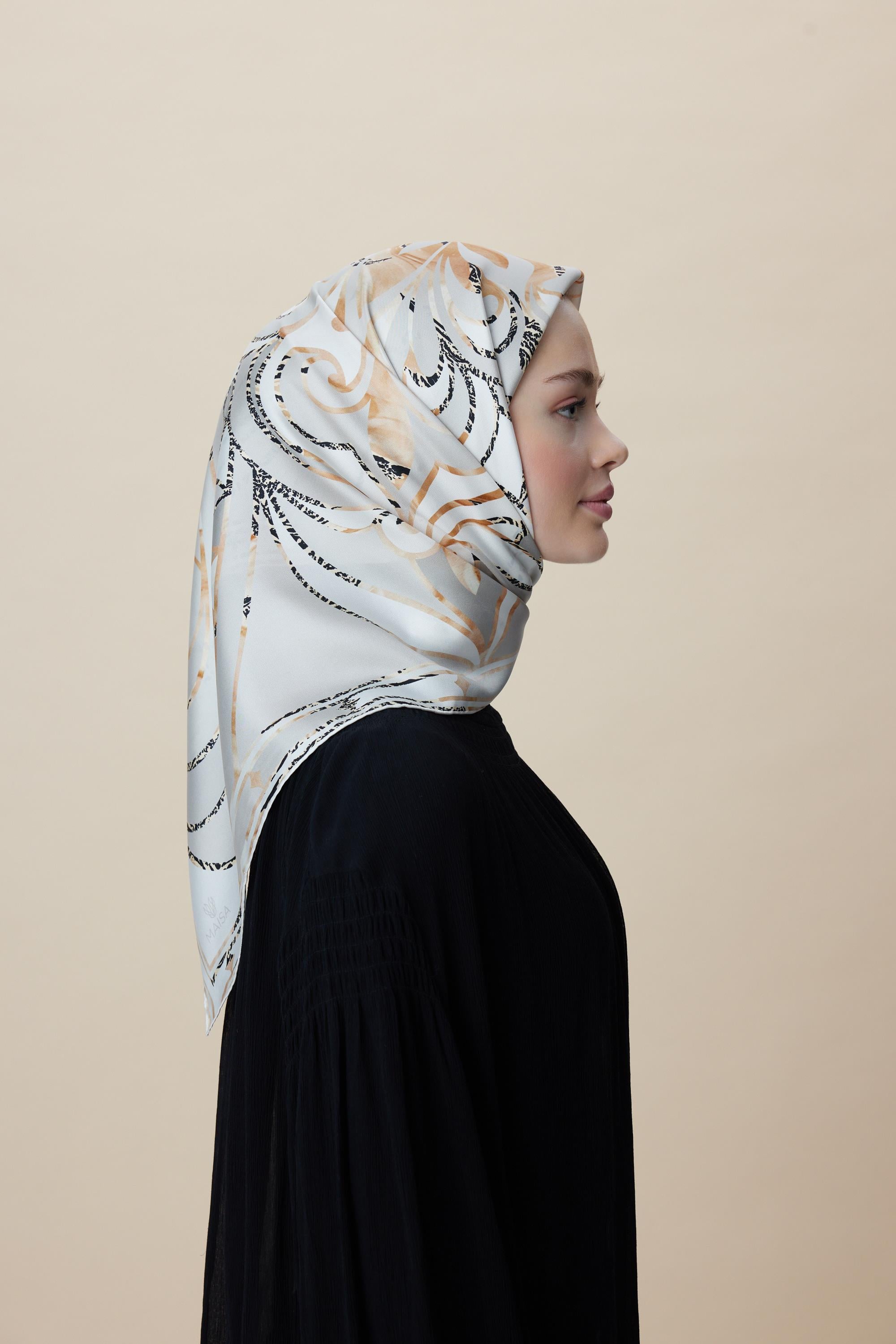 ATOL TİVİL İPEK EŞARP 90*90 CM - TAŞ