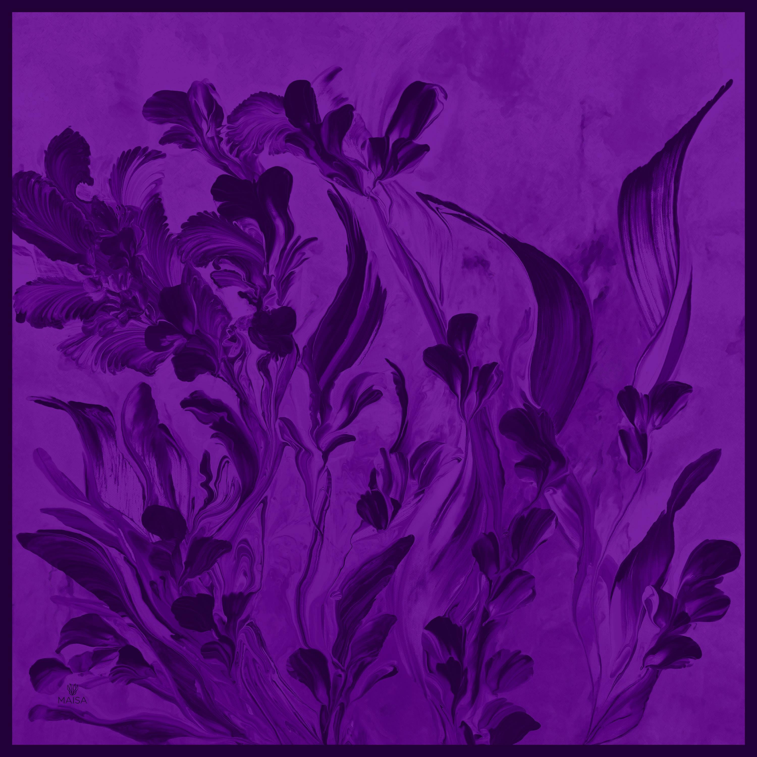 BUĞU MULBERRY İPEK EŞARP 90*90 CM - MOR