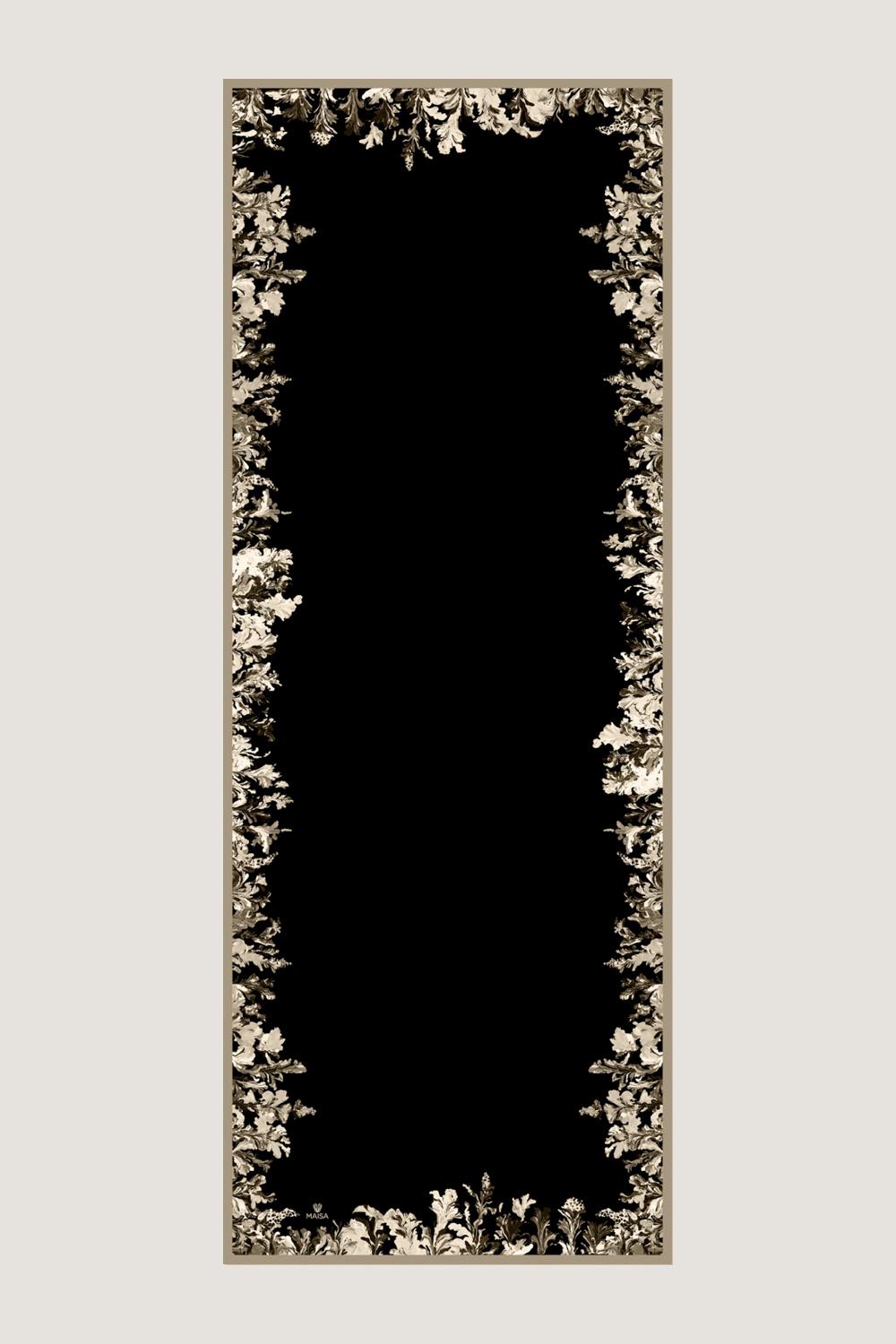 BURCU MULBERRY İPEK ŞAL 70*190 CM - SİYAH