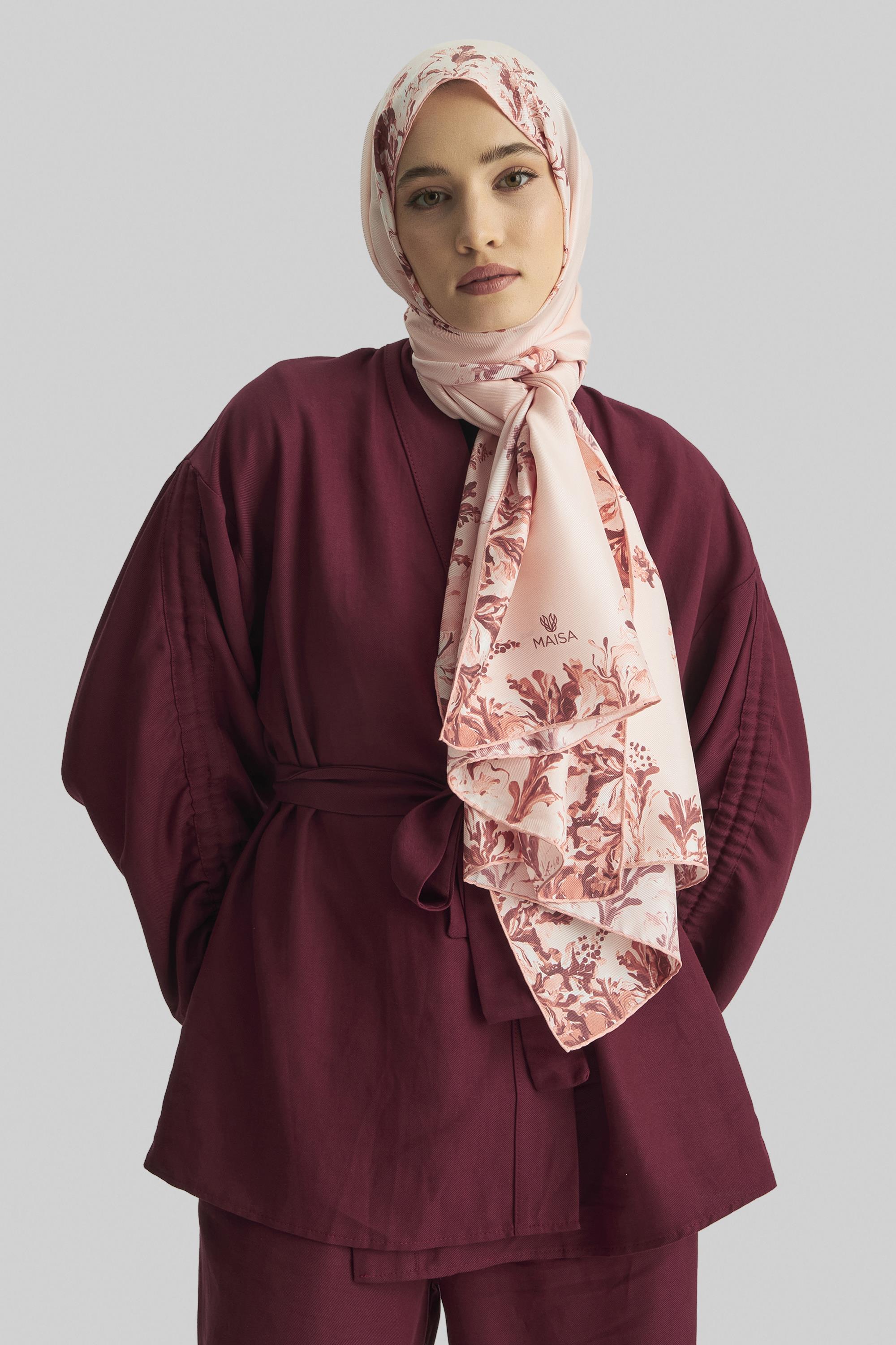 BURCU MULBERRY İPEK ŞAL 70*190 CM - SOMON