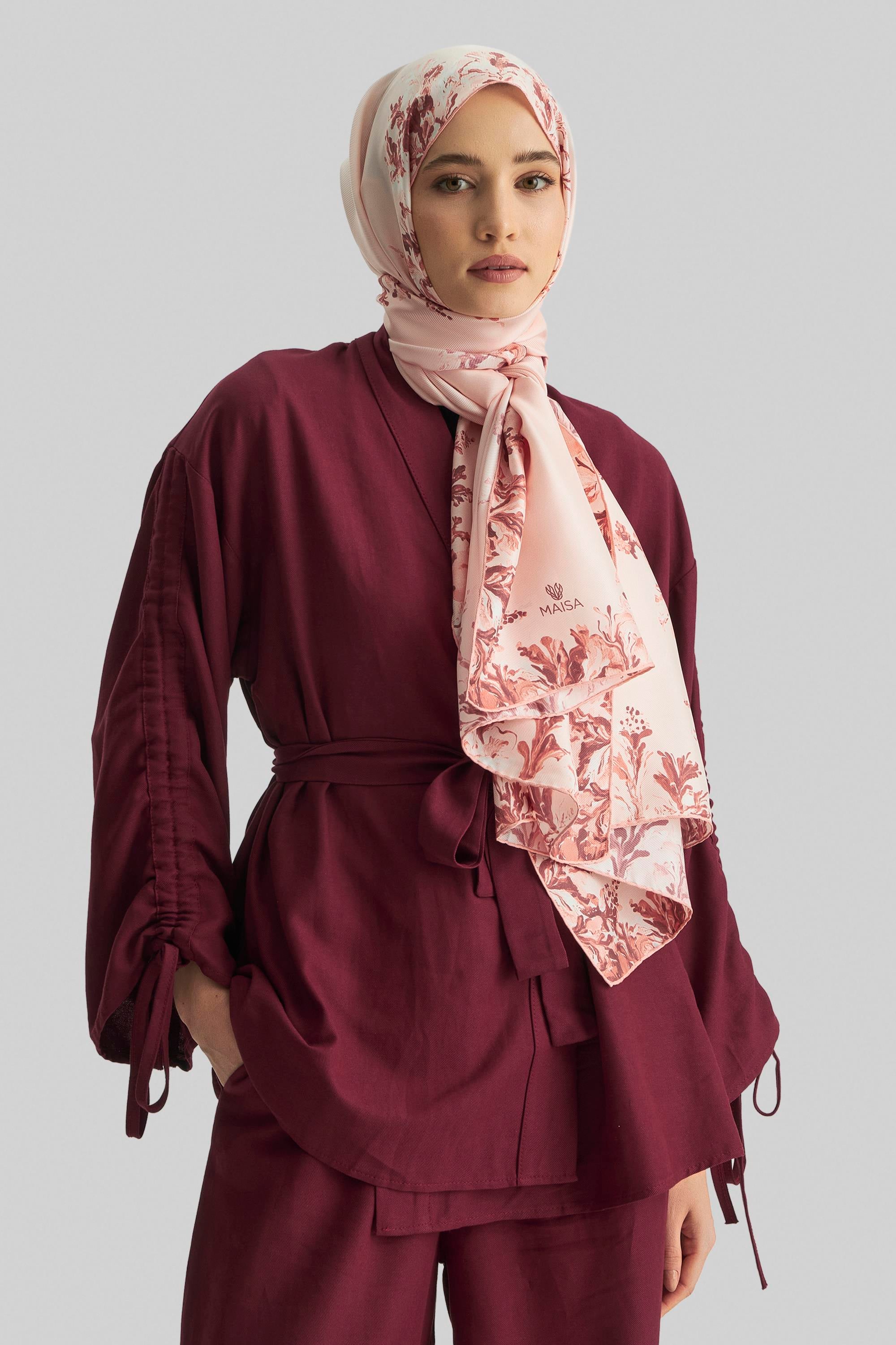 BURCU MULBERRY İPEK ŞAL 70*190 CM - SOMON