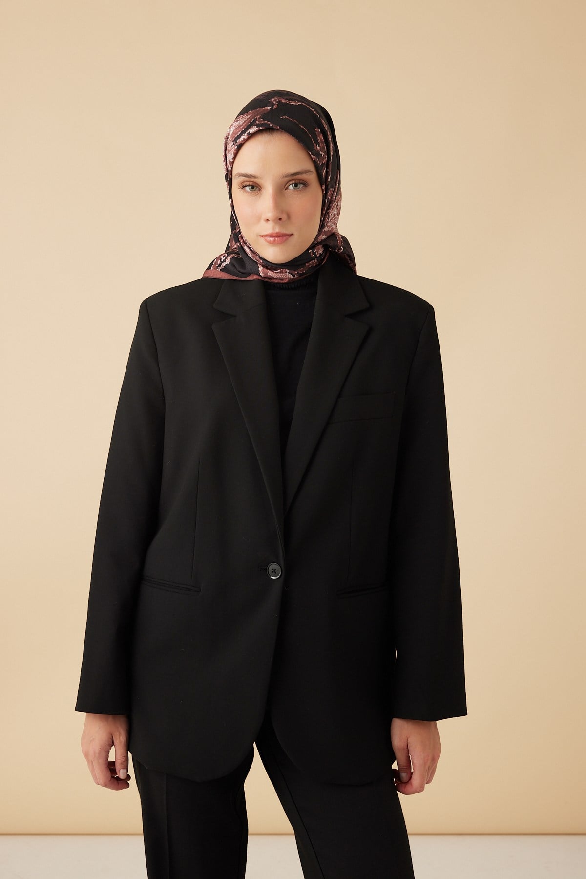 CEVLAN MULBERRY İPEK EŞARP 90*90 CM - GÜL KURUSU