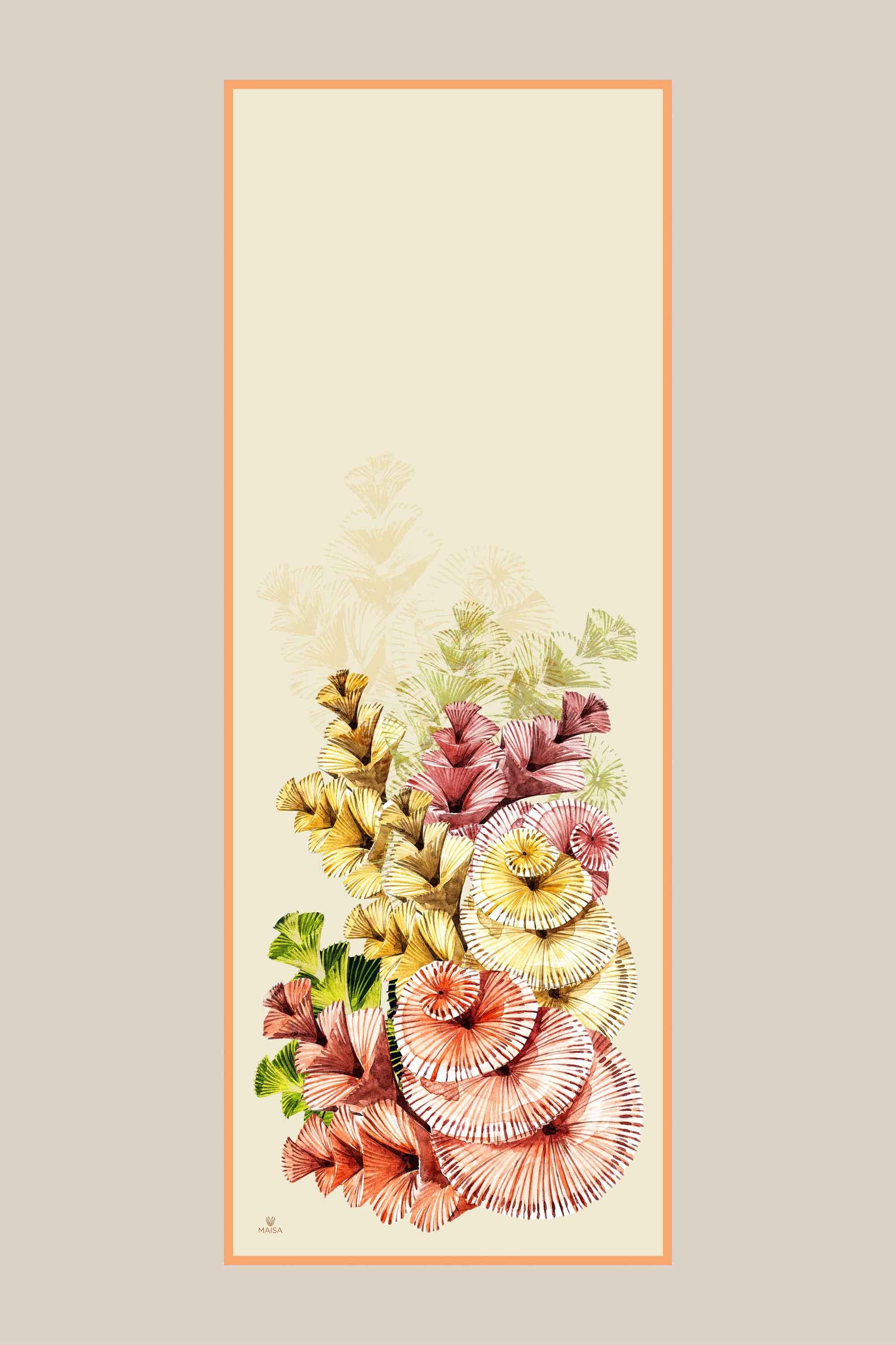 DEVRAN FLOŞ VİSKON ŞAL 70*190 CM - KREM