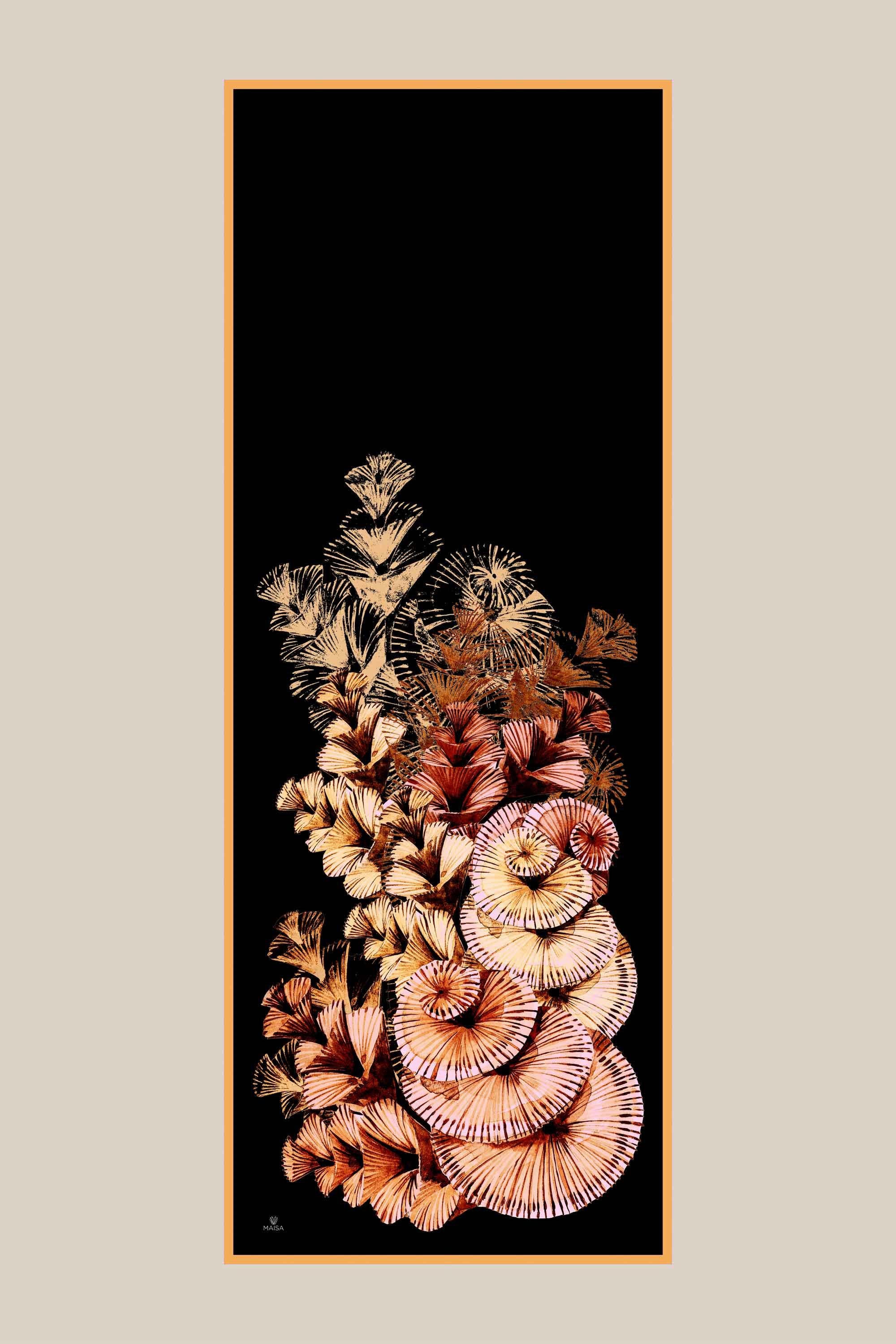 DEVRAN FLOŞ VİSKON ŞAL 70*190 CM - SİYAH