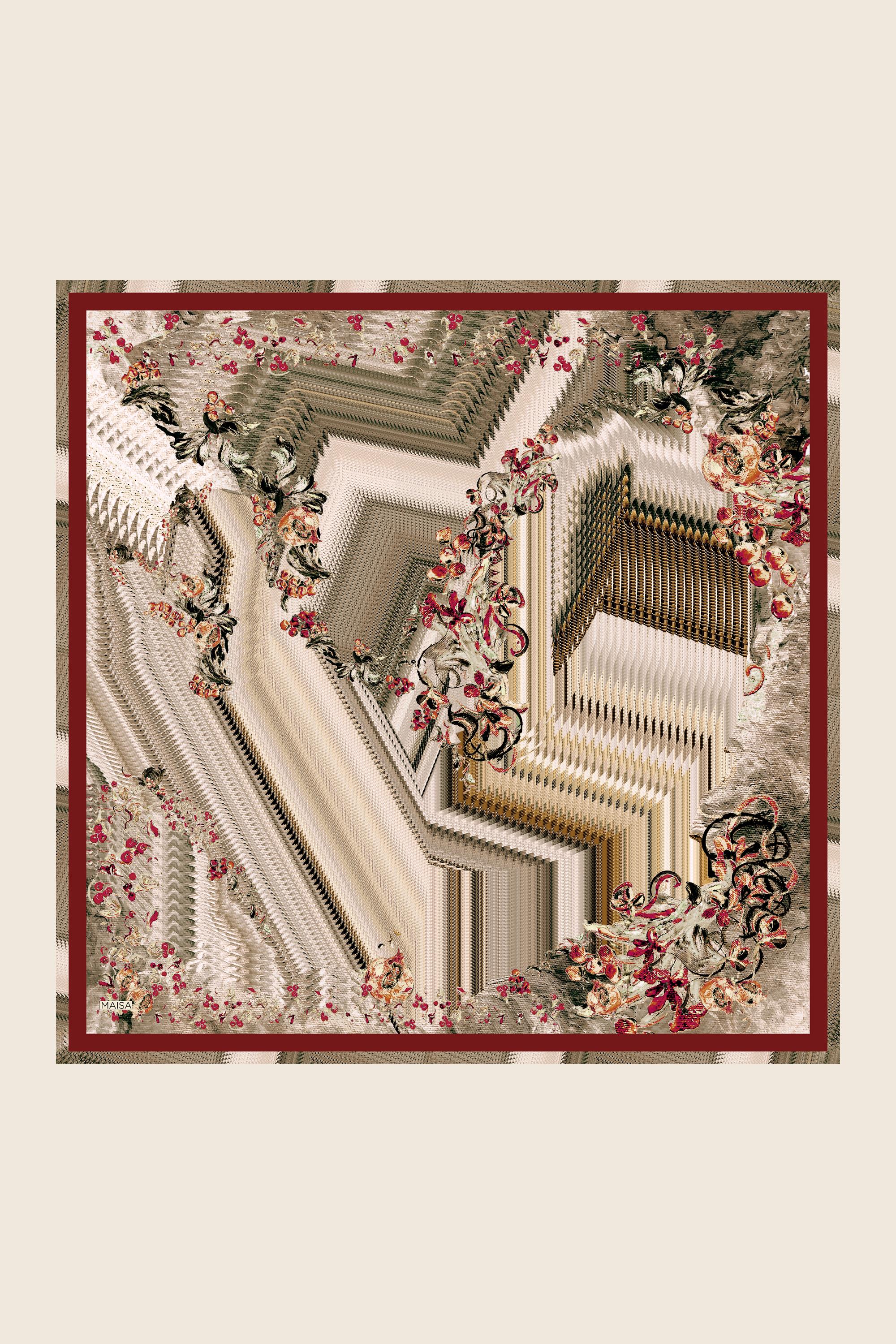 DİDE MULBERRY İPEK EŞARP 90*90 CM - KİREMİT