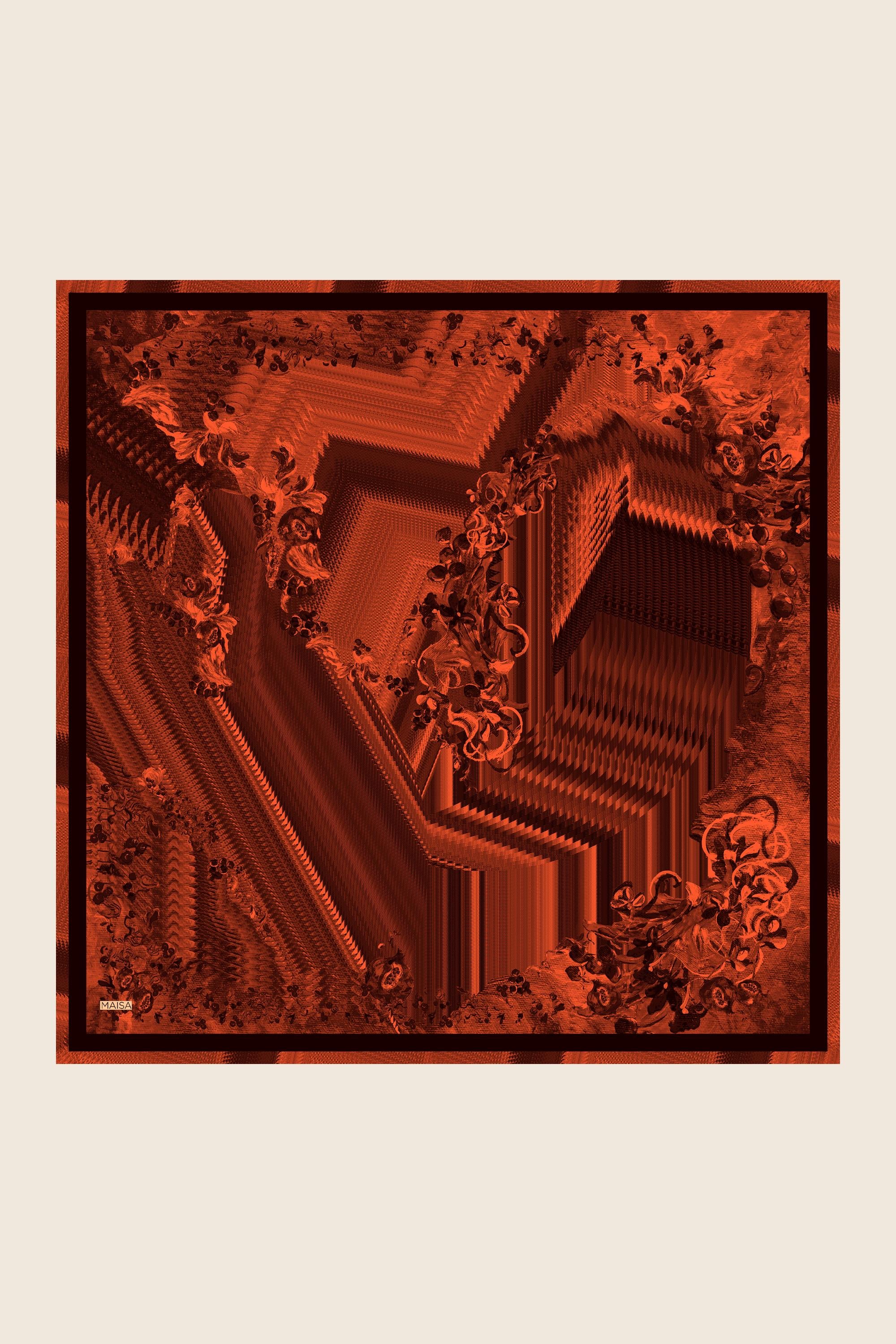 DİDE MULBERRY İPEK EŞARP 90*90 CM - TABA