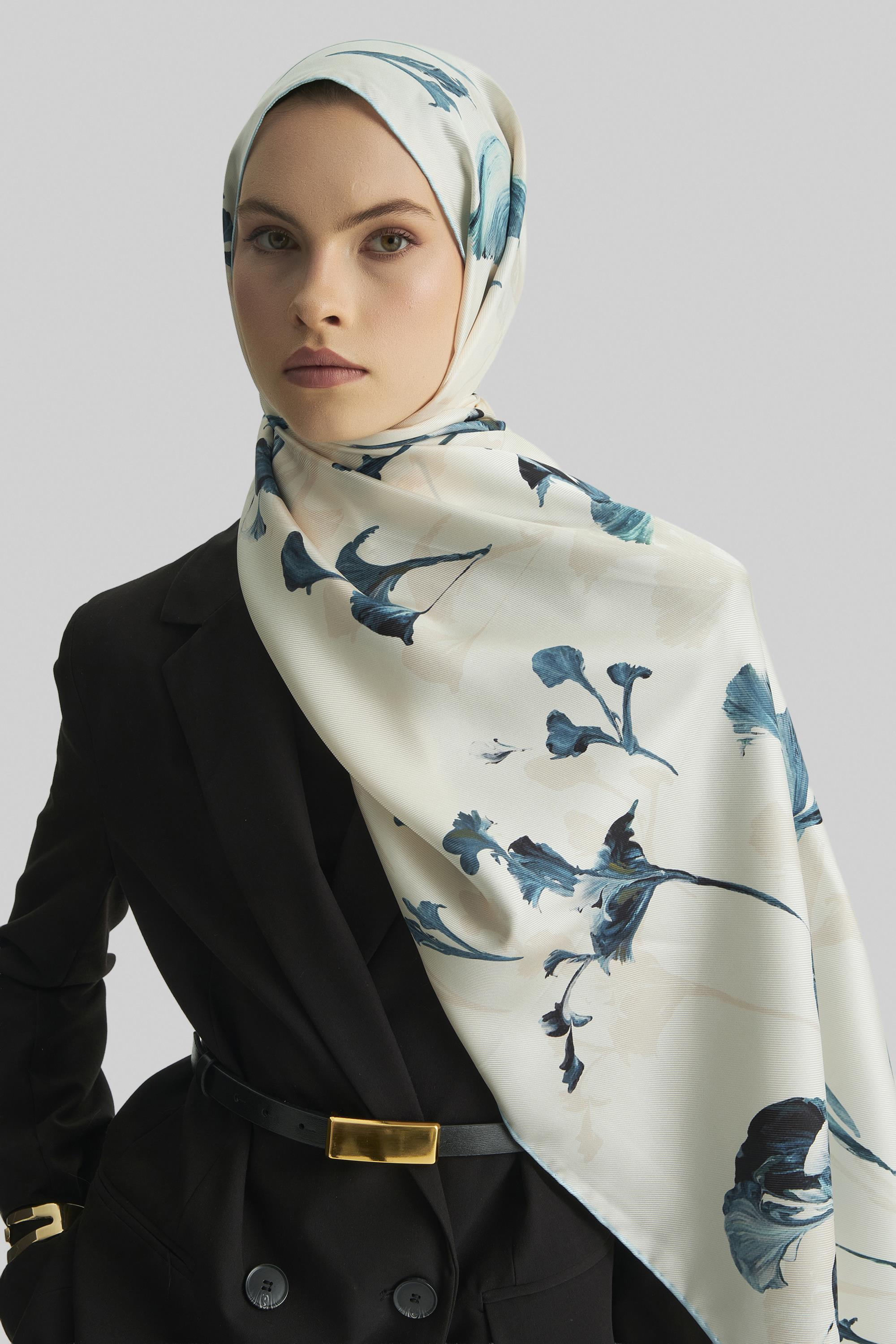 EFLİN MULBERRY İPEK ŞAL 70*190 CM - AÇIK BEJ