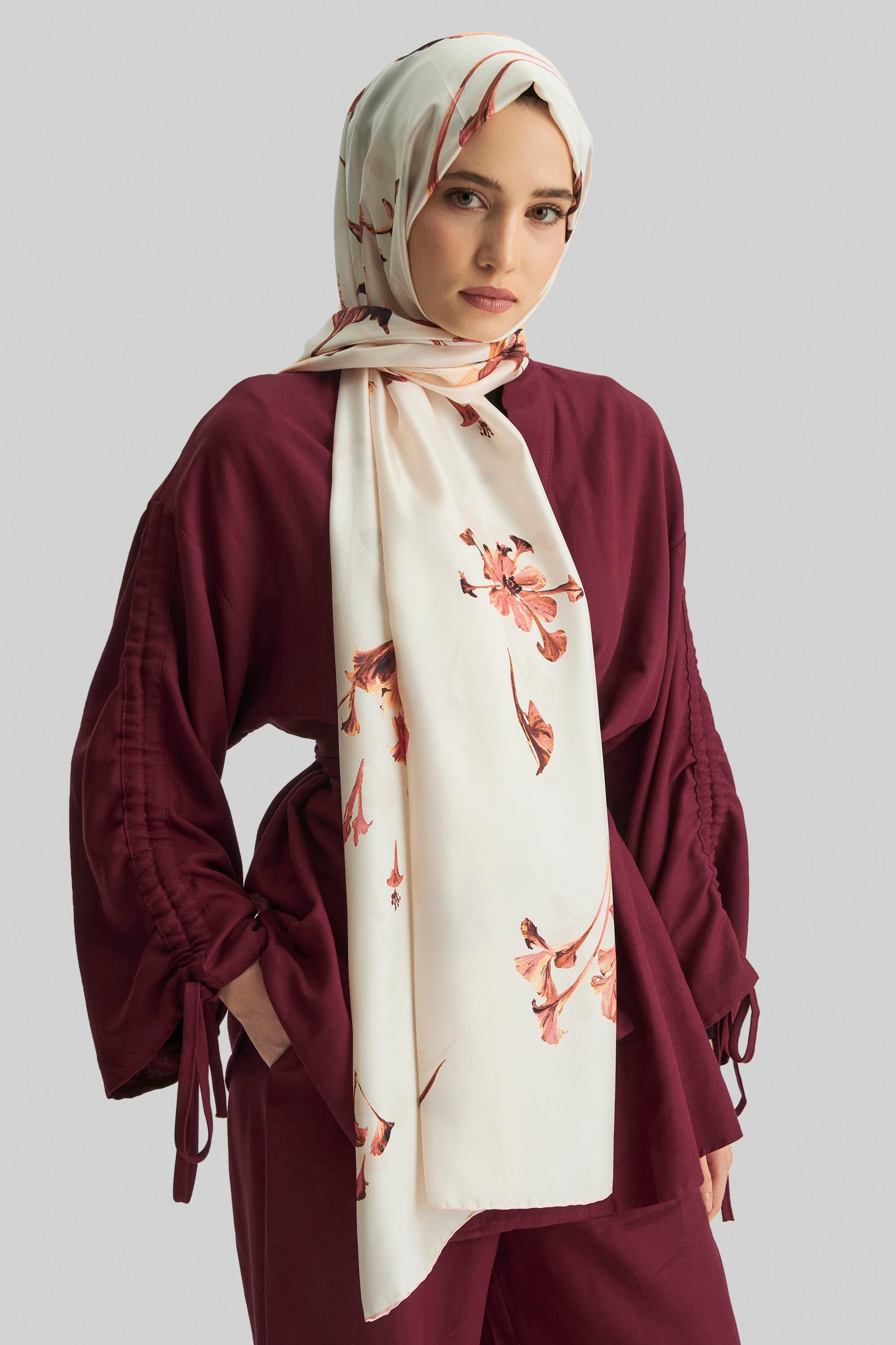 EFLİN MULBERRY İPEK ŞAL 70*190 CM - TARÇIN