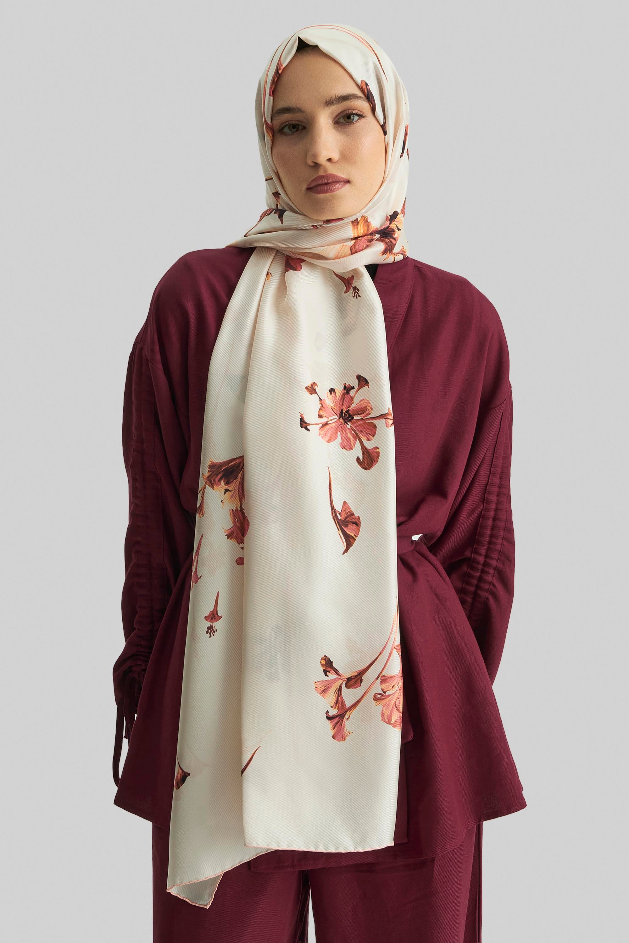 EFLİN MULBERRY İPEK ŞAL 70*190 CM - TARÇIN