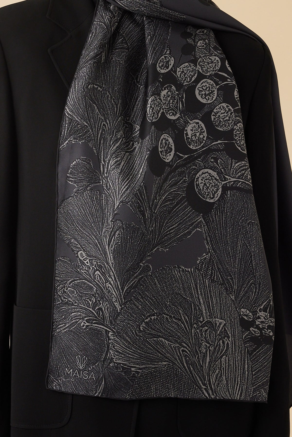 EFNA MULBERRY İPEK ŞAL 70*190 CM - ANTRASİT
